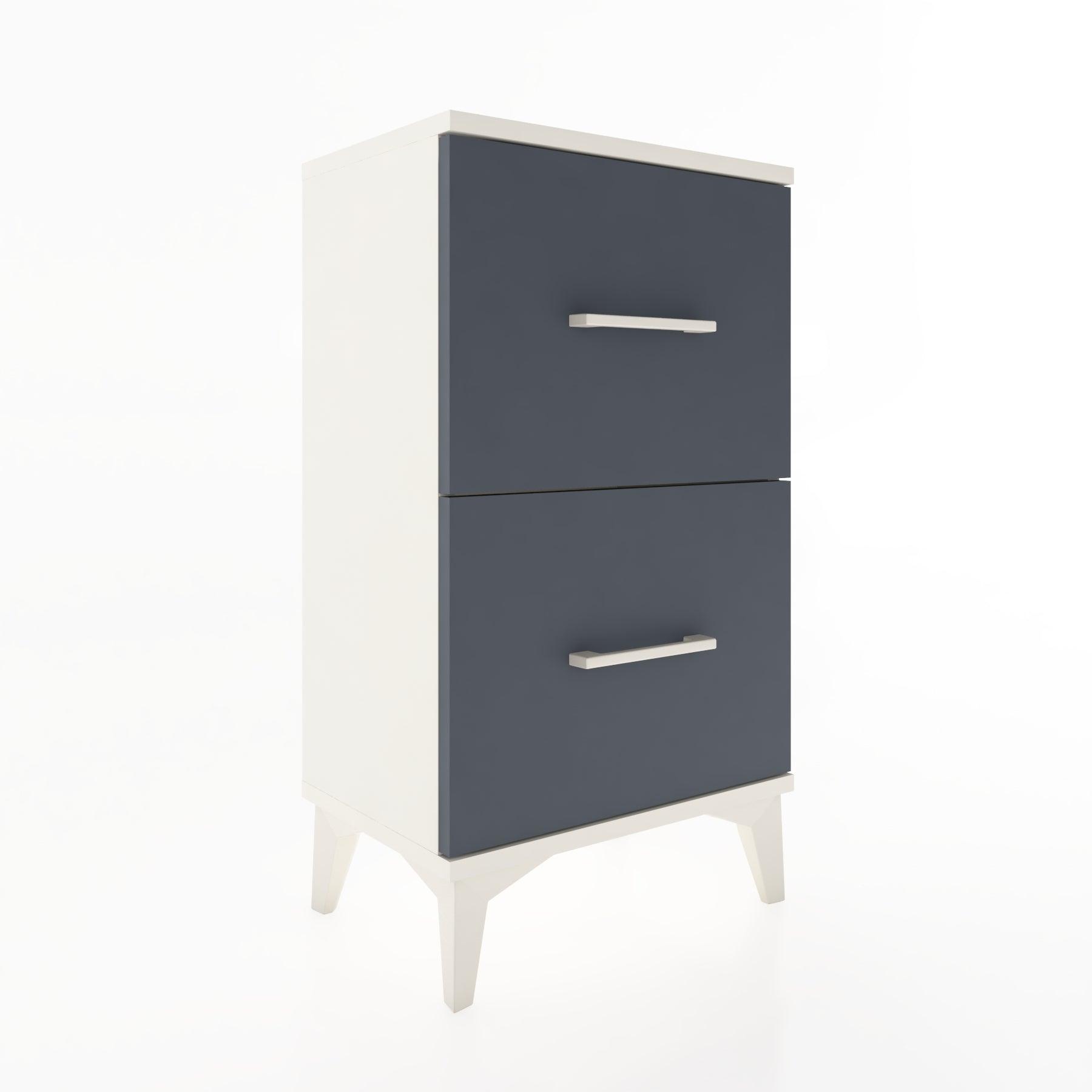 Woodntry Modüler Komodin İki Çekmeceli 44x30x68 cm Aytaşı - Woodntry