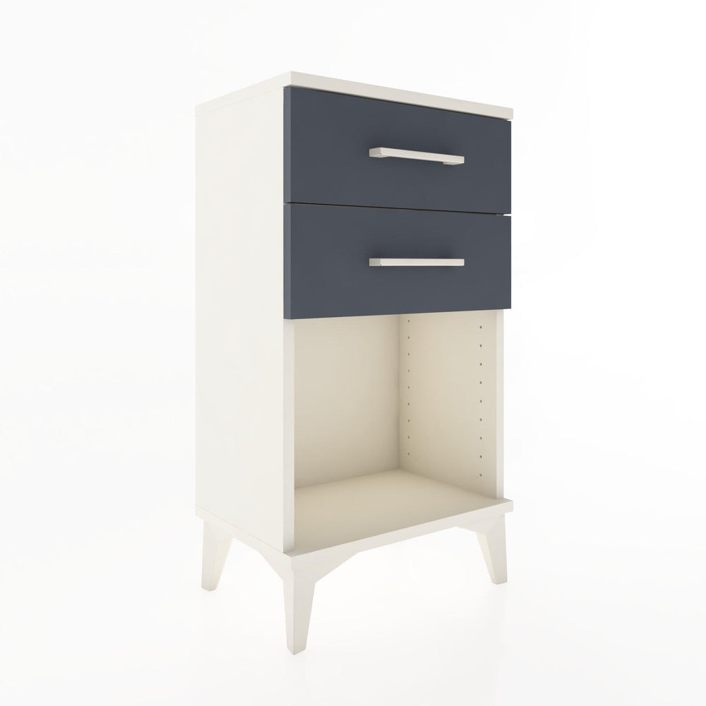 Woodntry Modüler Komodin 2 Çekmece ve Raflı V1 44x30x68 cm Aytaşı - Woodntry