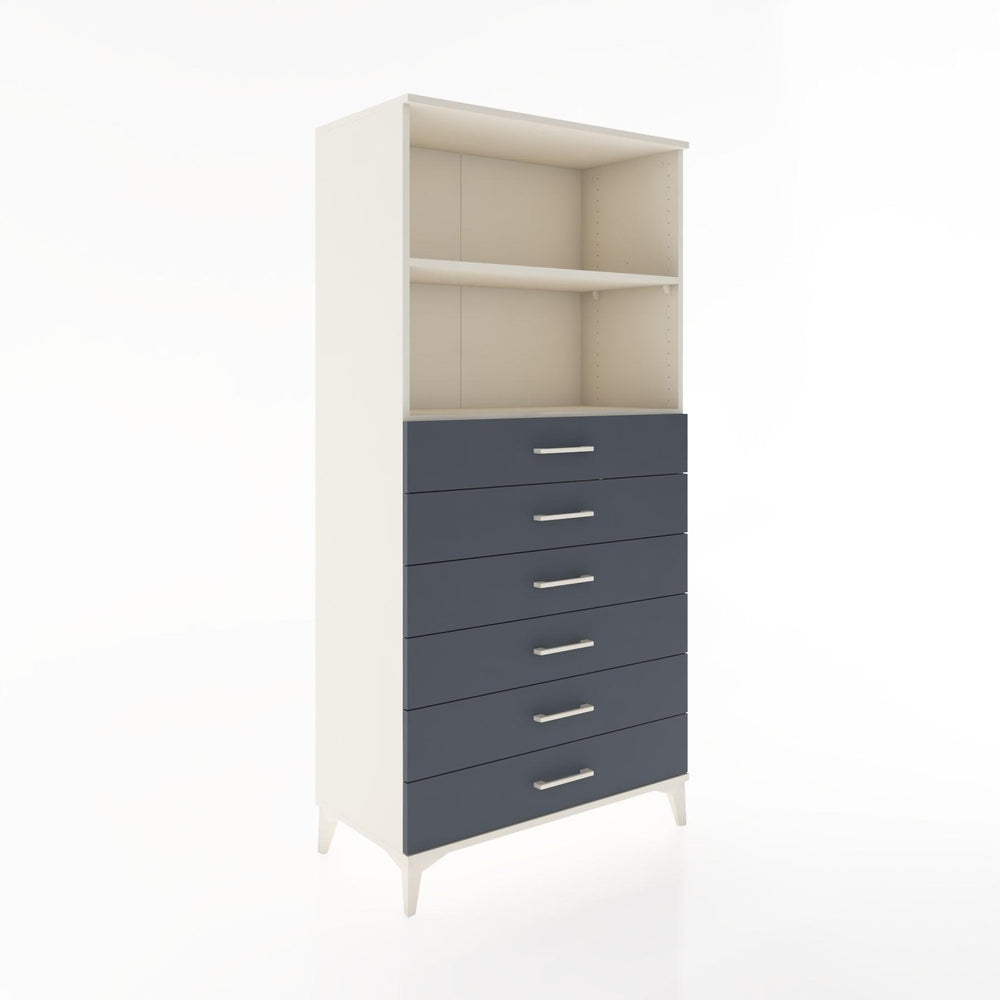 Woodntry Modular Cabinet Moonstone 88x44x170 cm with Drawers and Shelves CR34-1