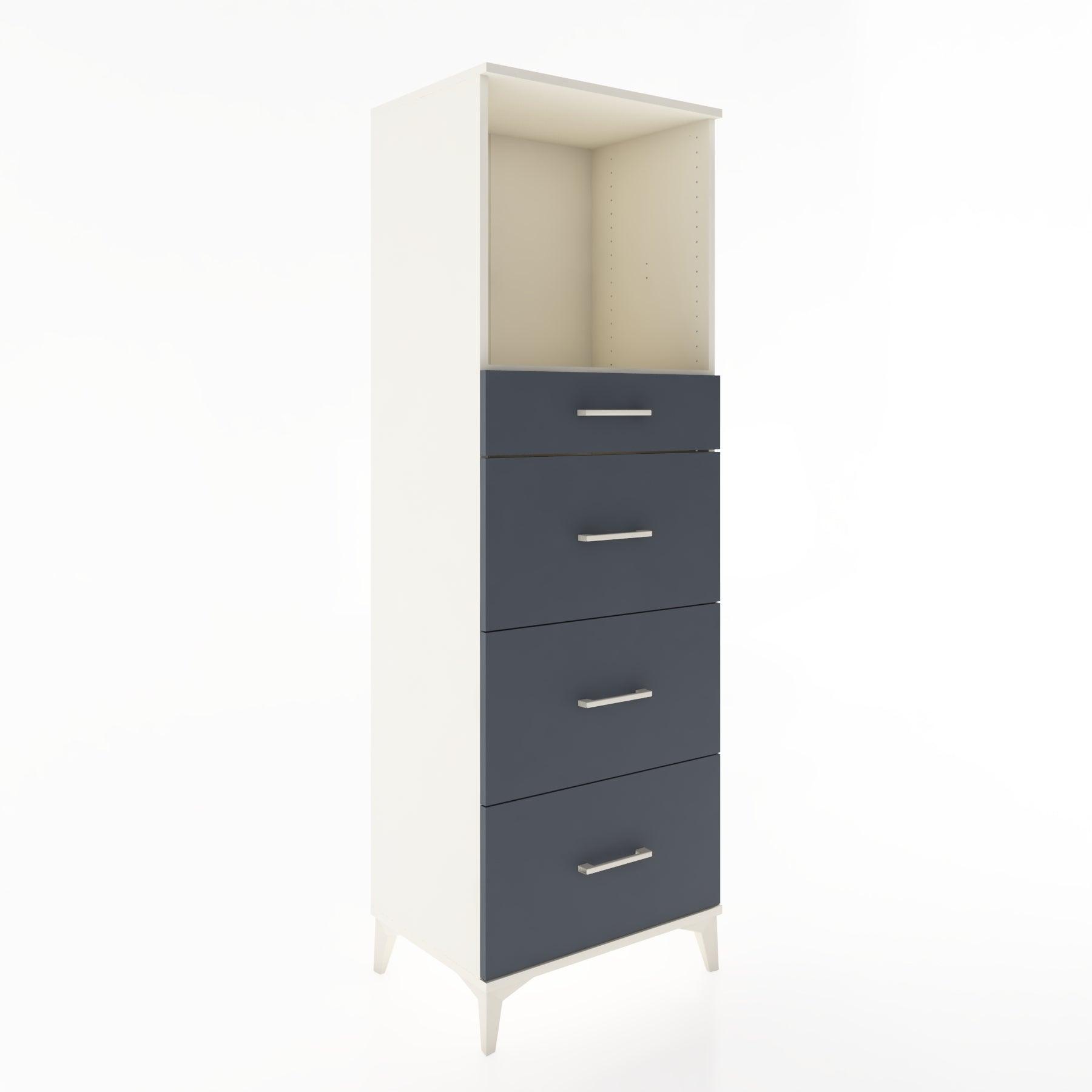 Woodntry Modüler Dolap Aytaşı 60x44x170 cm Çekmeceli ve Raflı CR50-1