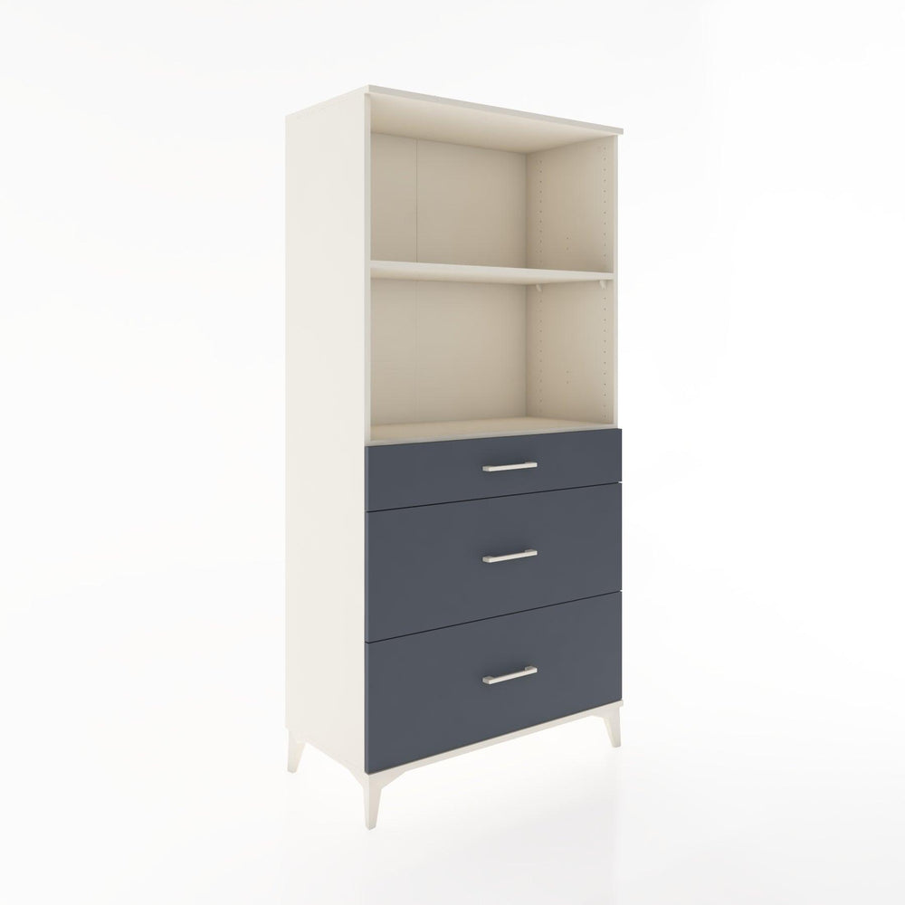 Woodntry Modular Cabinet Moonstone 88x44x170 cm with Drawers and Shelves CR48-1
