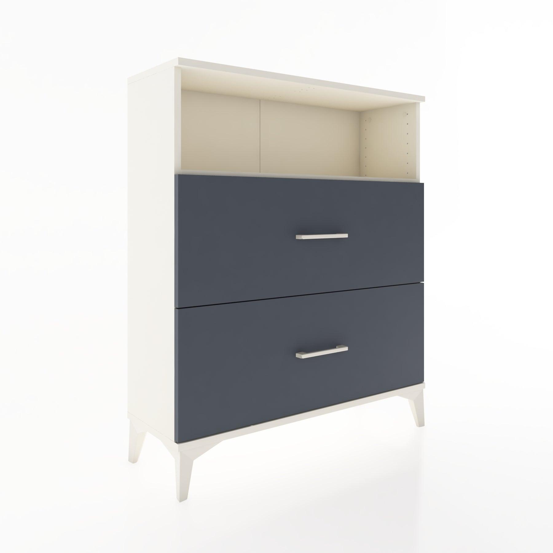 Woodntry Modular Dresser Moonstone 88x30x94 cm with Drawers and Shelves CR16-1