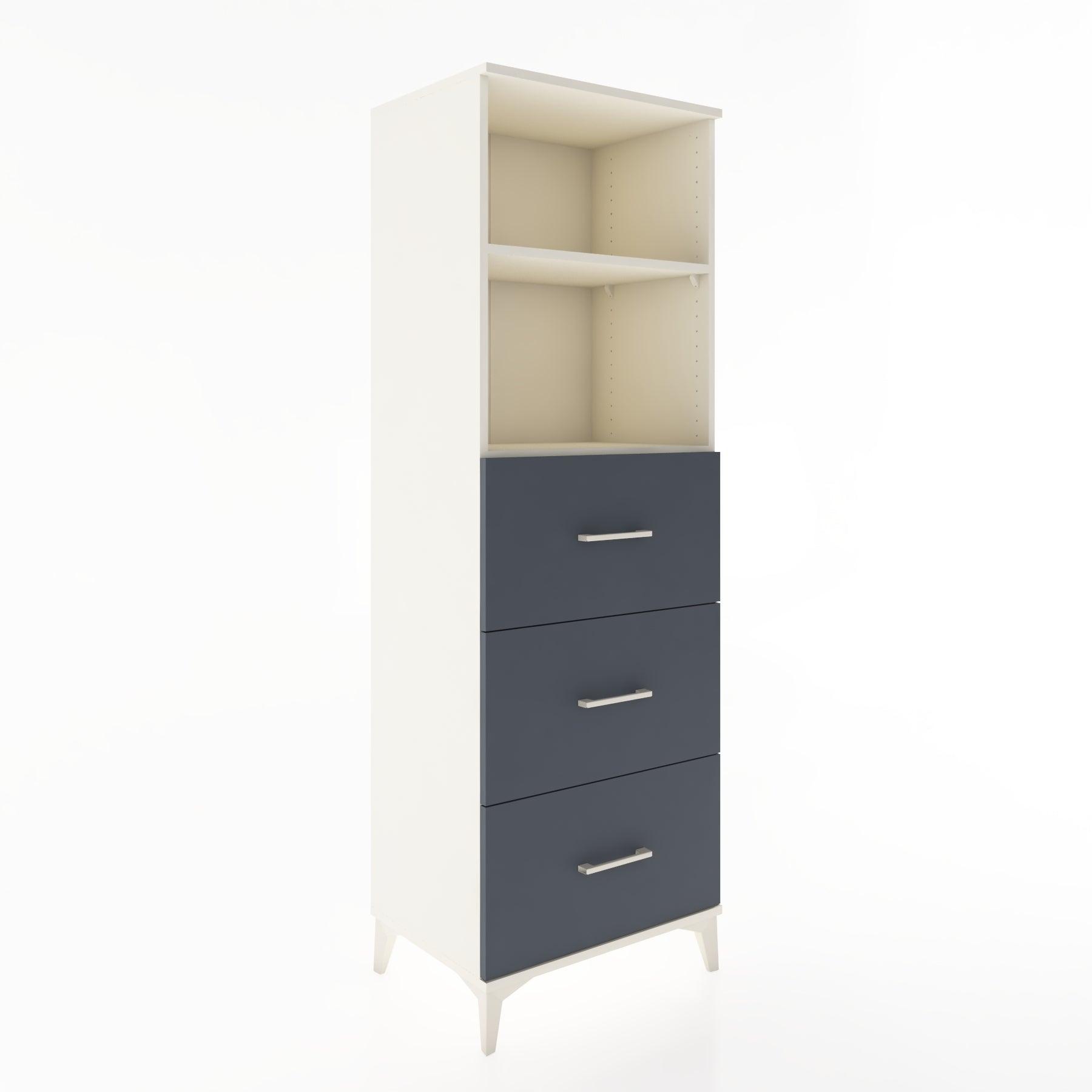 Woodntry Modüler Dolap Aytaşı 60x44x170 cm Çekmeceli ve Raflı CR51-1
