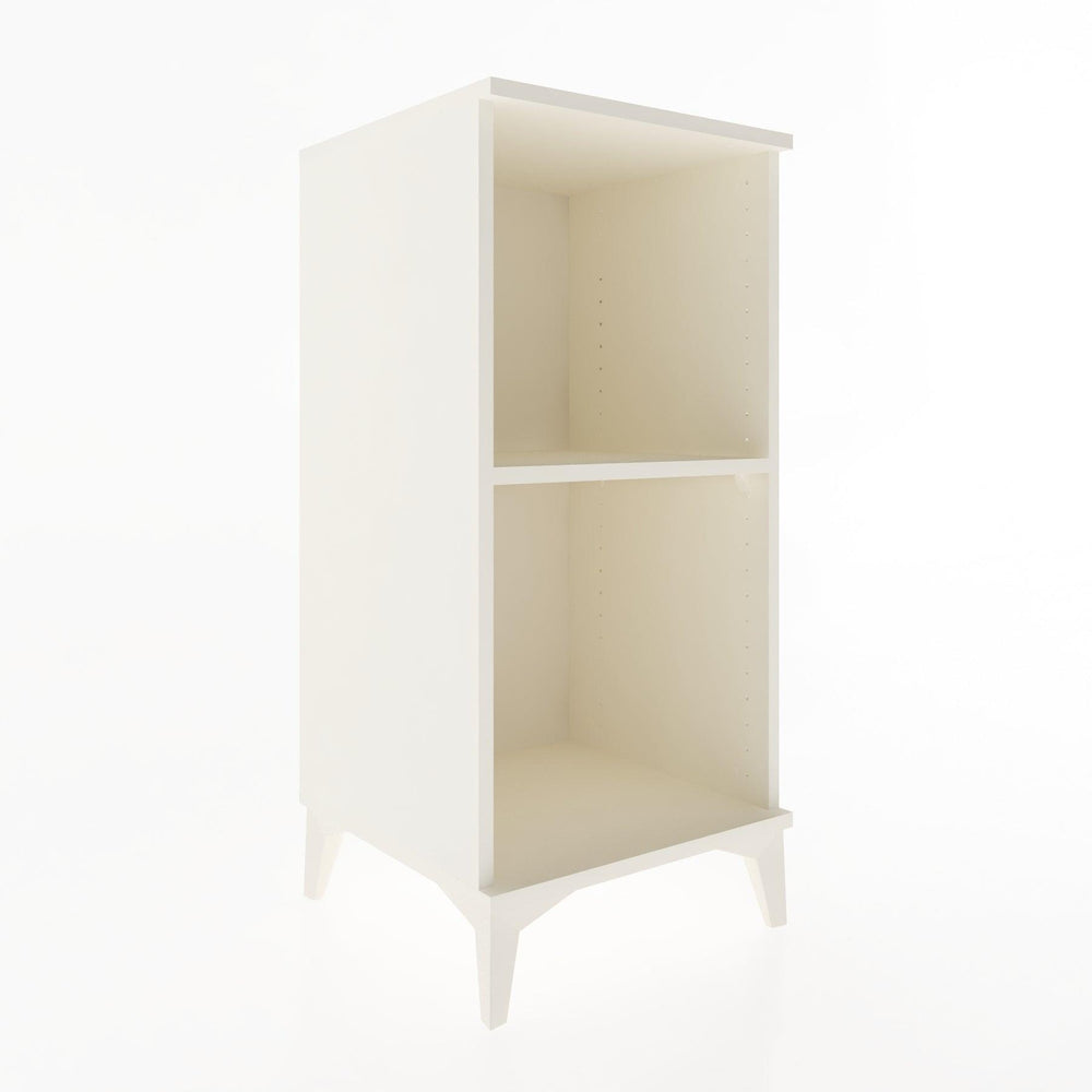 Woodntry Modular Nightstand Moonstone 44x44x84 cm with Shelf R51-1