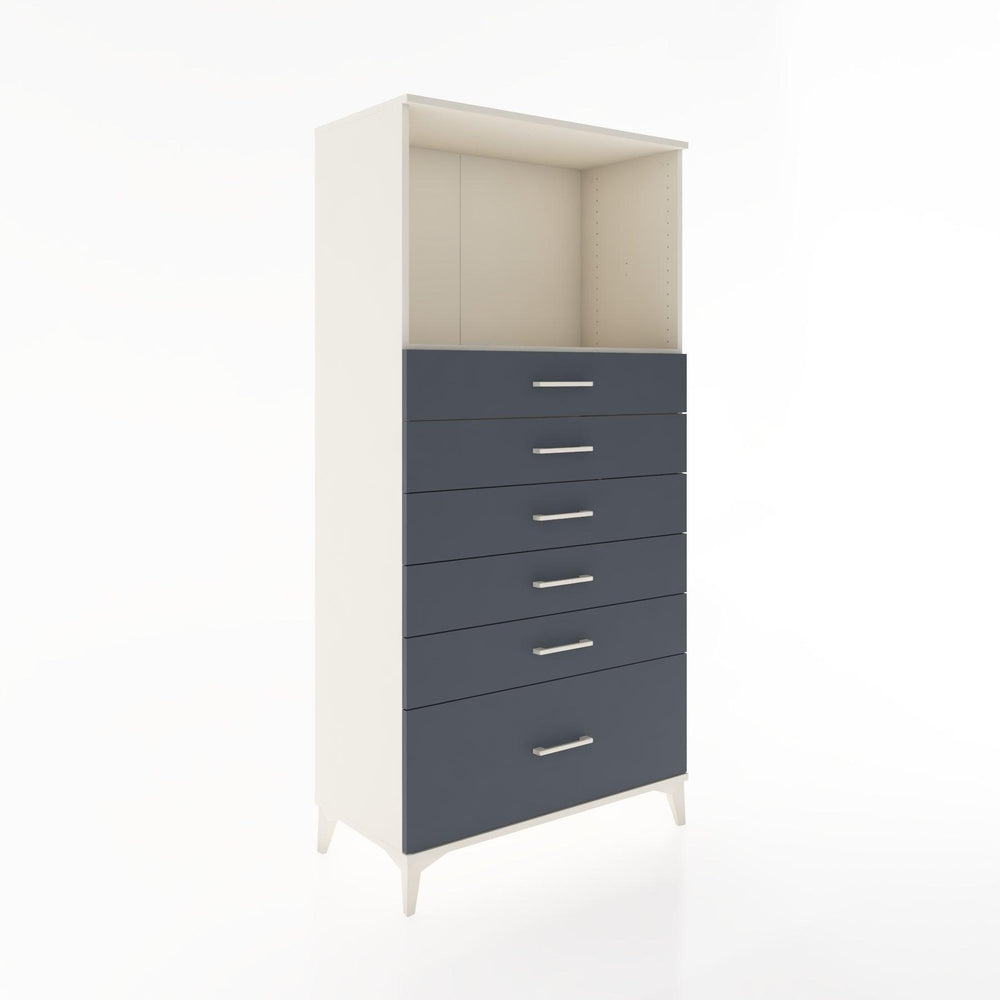 Woodntry Modüler Dolap Aytaşı 88x44x170 cm Çekmeceli ve Raflı CR39-1