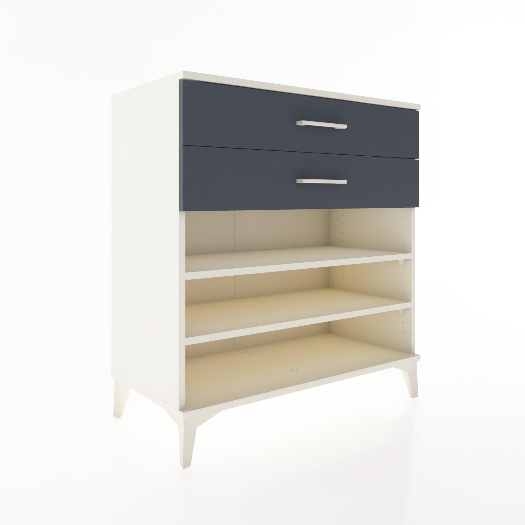 Woodntry Modüler Şifonyer Aytaşı 88x44x84 cm Çekmeceli ve Raflı CR13-1