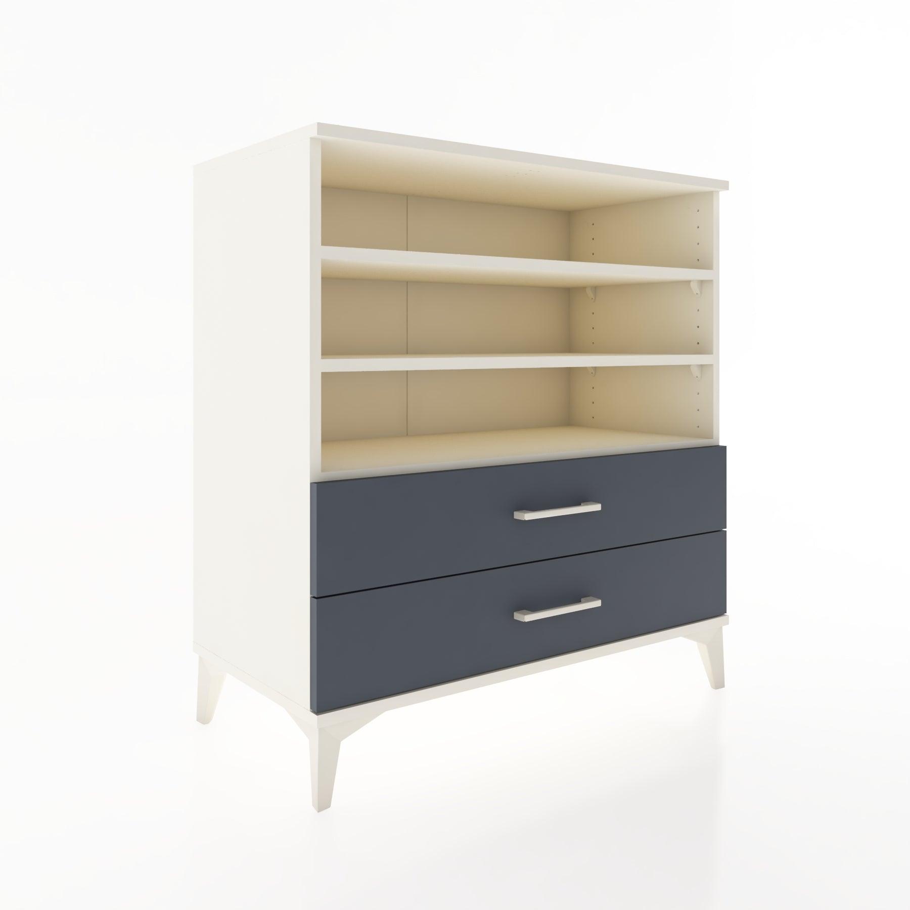 Woodntry Modüler Şifonyer Aytaşı 88x44x84 cm Çekmeceli ve Raflı CR15-1