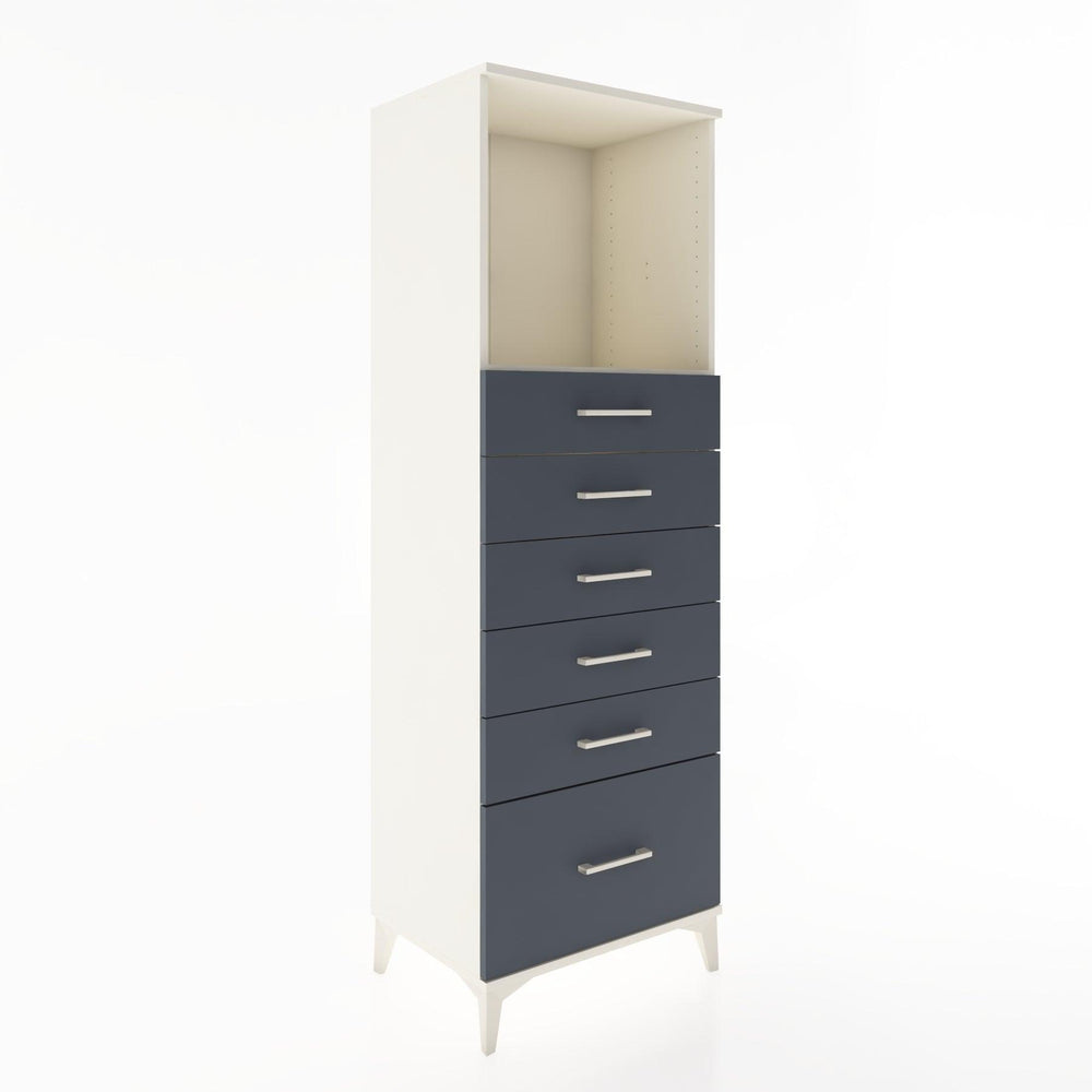 Woodntry Modular Cabinet Moonstone 60x44x170 cm with Drawers and Shelves CR39-1