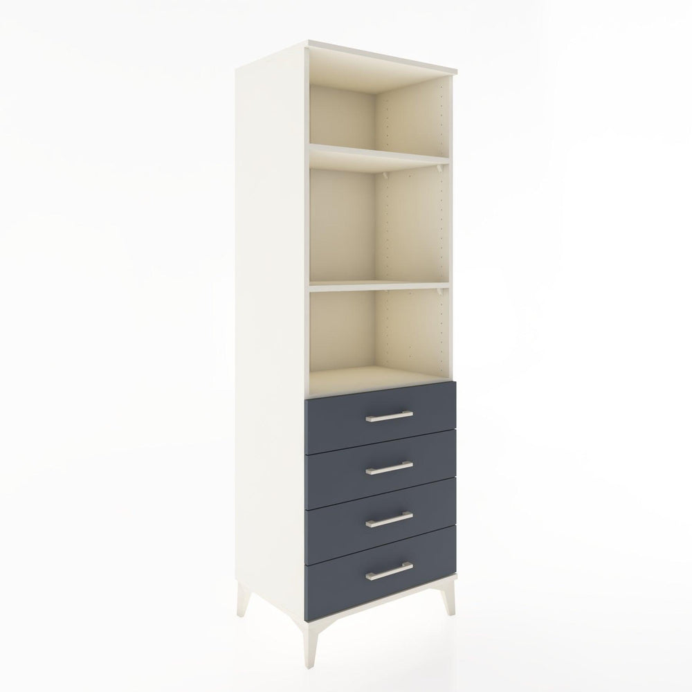 Woodntry Modular Cabinet Moonstone 60x44x170 cm with Drawers and Shelves CR36-1