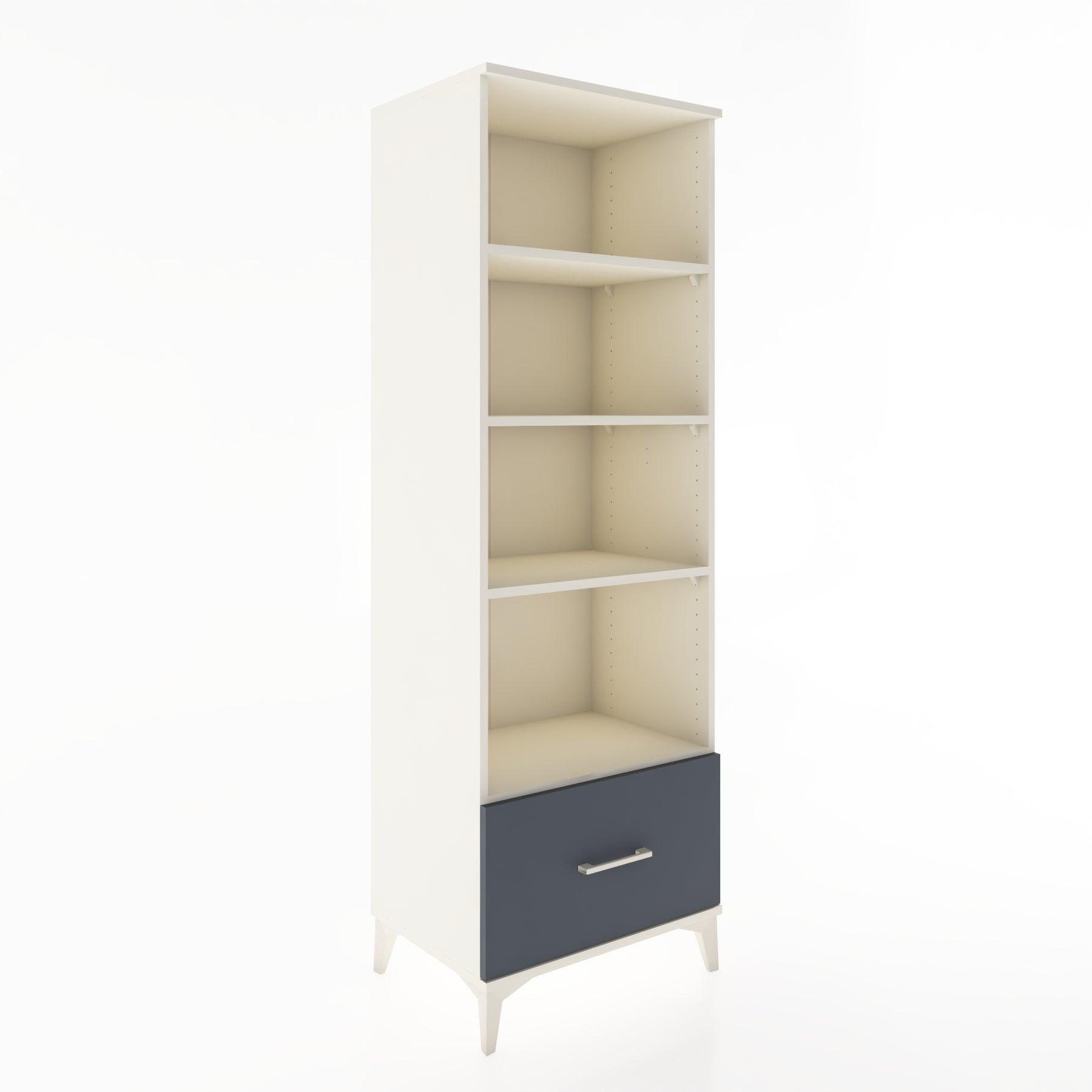 Woodntry Modular Cabinet Moonstone 60x44x170 cm with Drawers and Shelves CR44-1