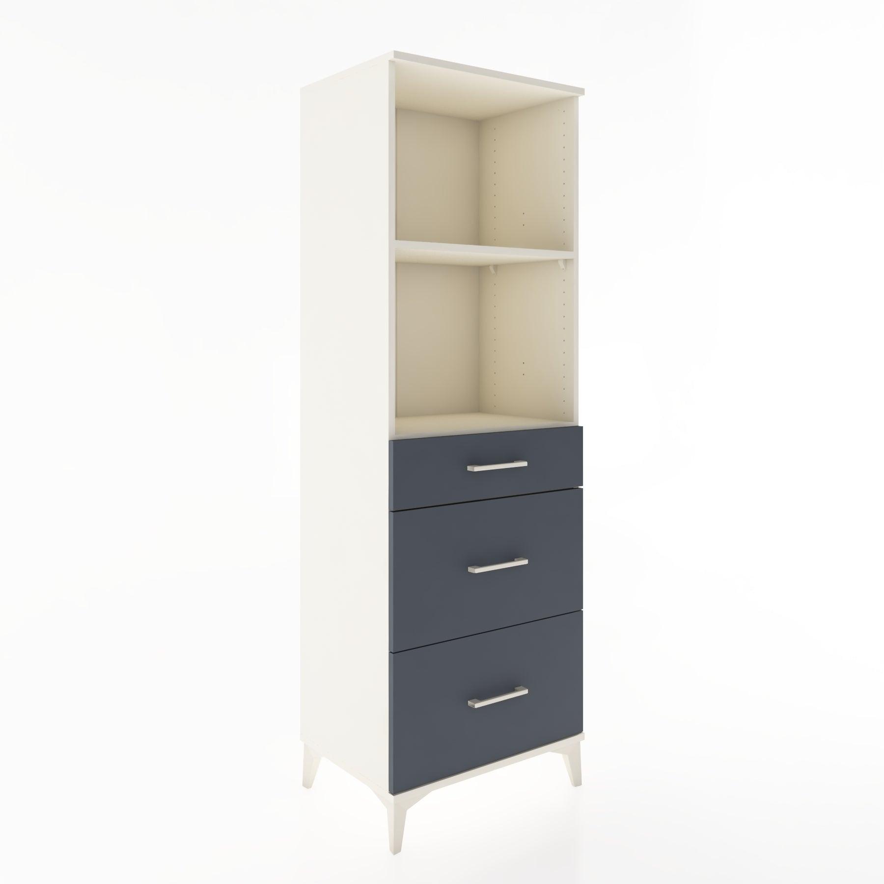 Woodntry Modüler Dolap Aytaşı 60x44x170 cm Çekmeceli ve Raflı CR47-1