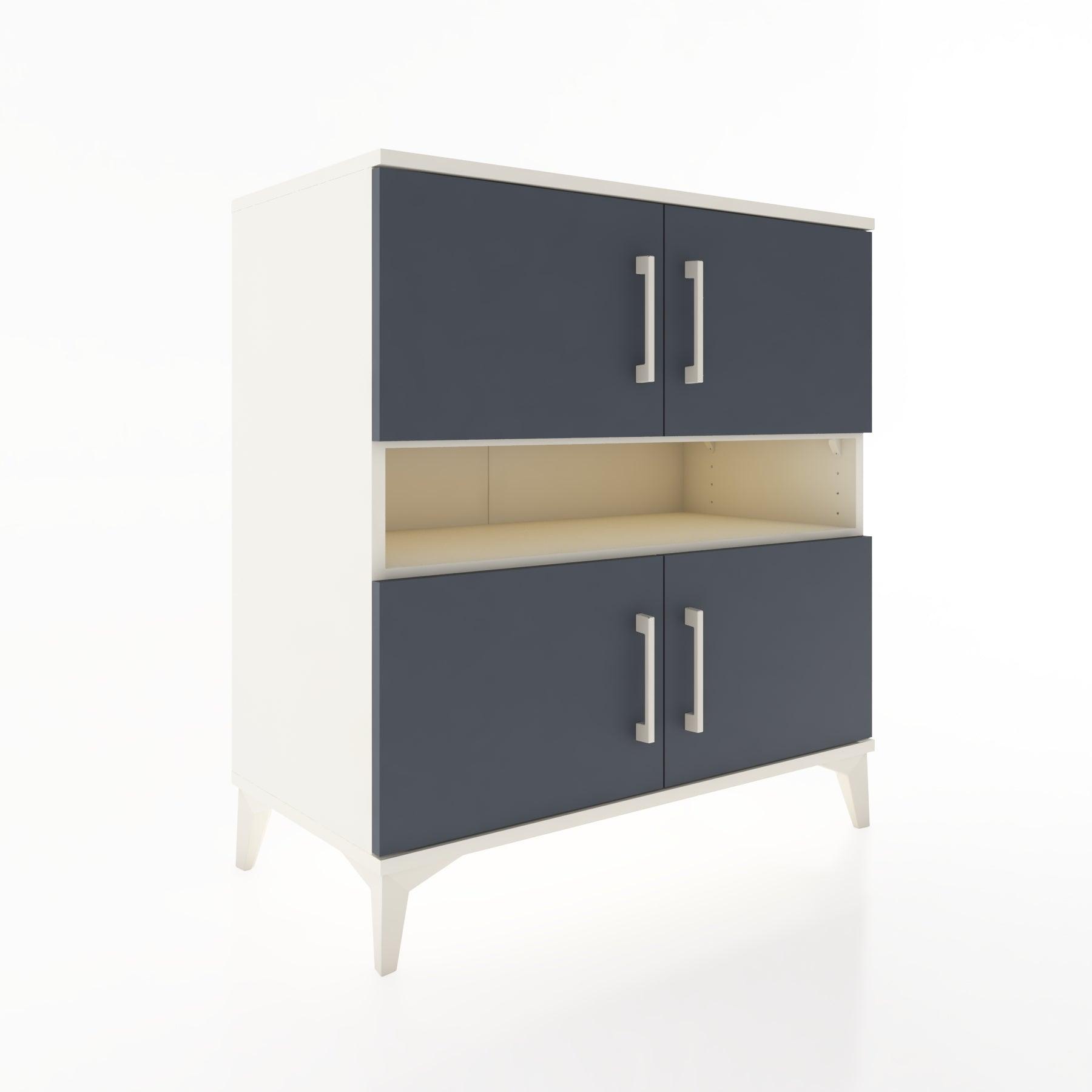 Woodntry Modular Dresser Moonstone 88x44x84 cm with Cover and Shelf KR104-1