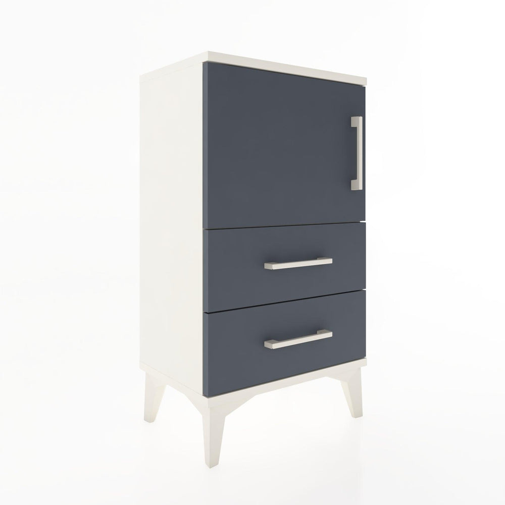 Woodntry Modüler Komodin Kapaklı 2 Çekmeceli 44x30x68 cm Aytaşı - Woodntry