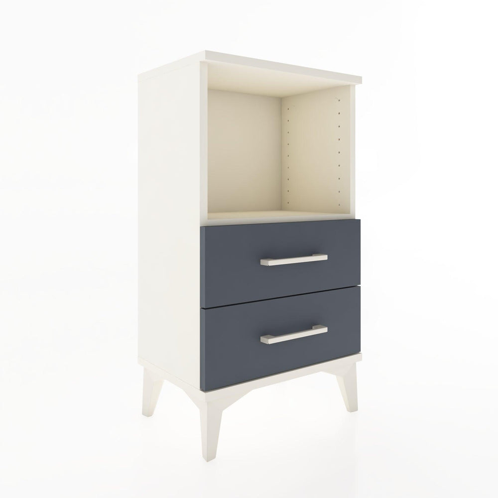 Woodntry Modüler Komodin 2 Çekmece ve Raflı V2 44x30x68 cm Aytaşı - Woodntry