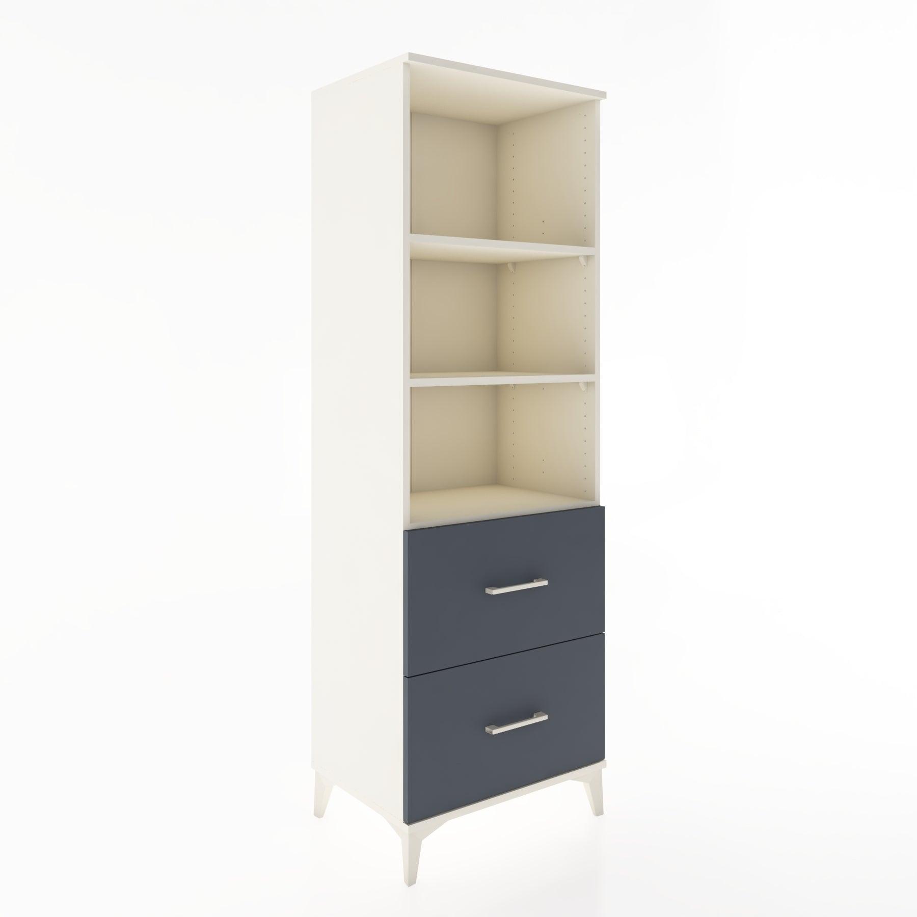 Woodntry Modüler Dolap Aytaşı 60x44x170 cm Çekmeceli ve Raflı CR48-1
