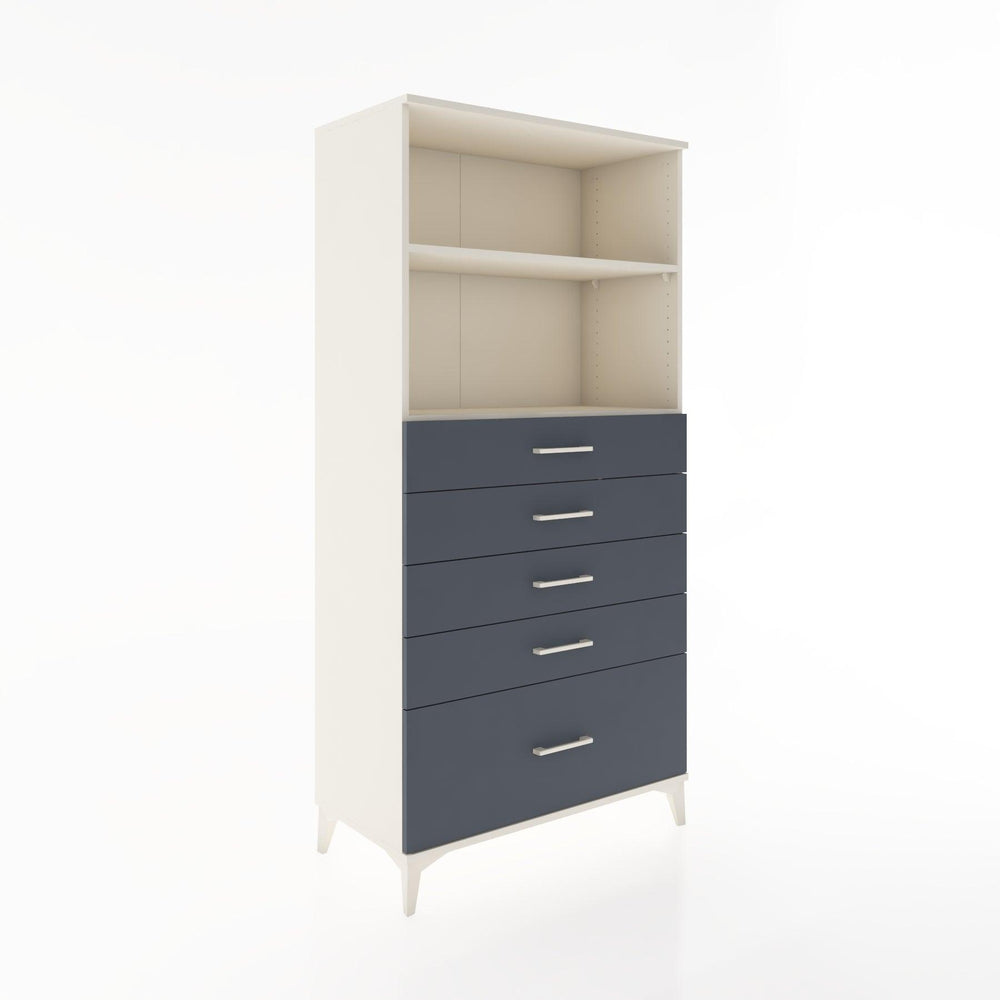 Woodntry Modular Cabinet Moonstone 88x44x170 cm with Drawers and Shelves CR40-1