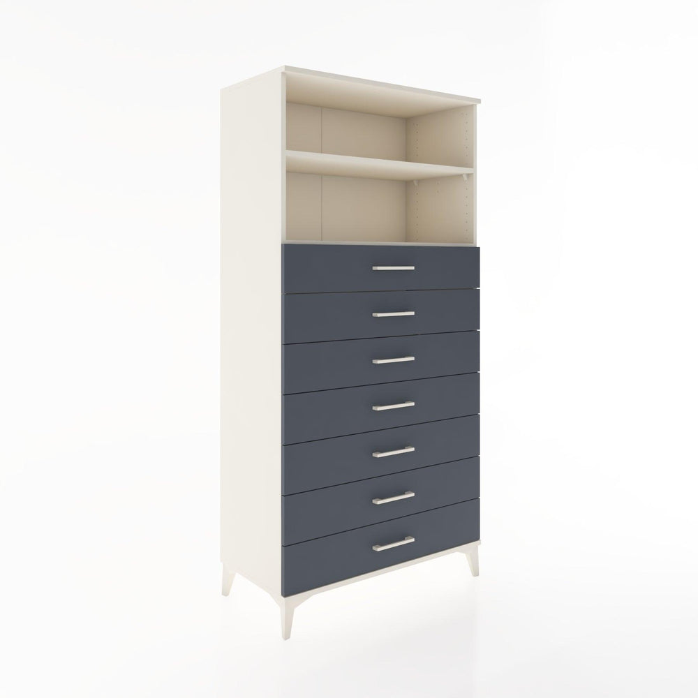 Woodntry Modular Cabinet Moonstone 88x44x170 cm with Drawers and Shelves CR33-1