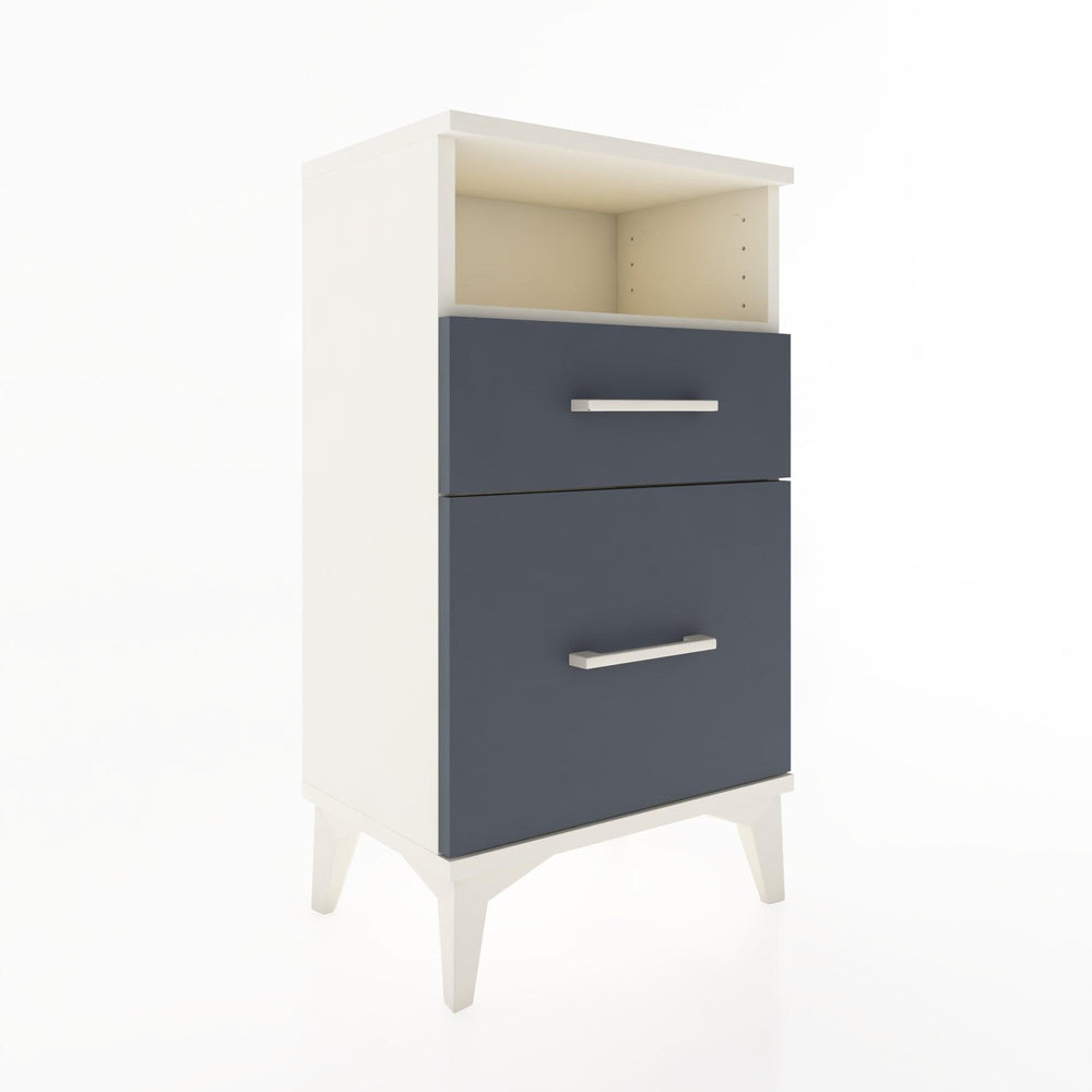 Woodntry Modüler Komodin 2 Çekmece ve Raflı V3 44x30x68 cm Aytaşı - Woodntry