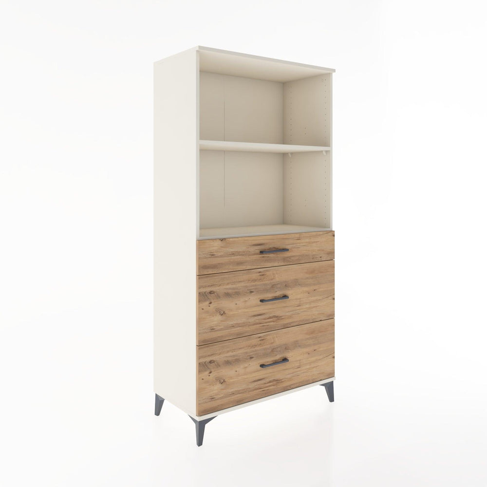 Woodntry Modular Cabinet Moonstone 88x44x170 cm with Drawers and Shelves CR48-1