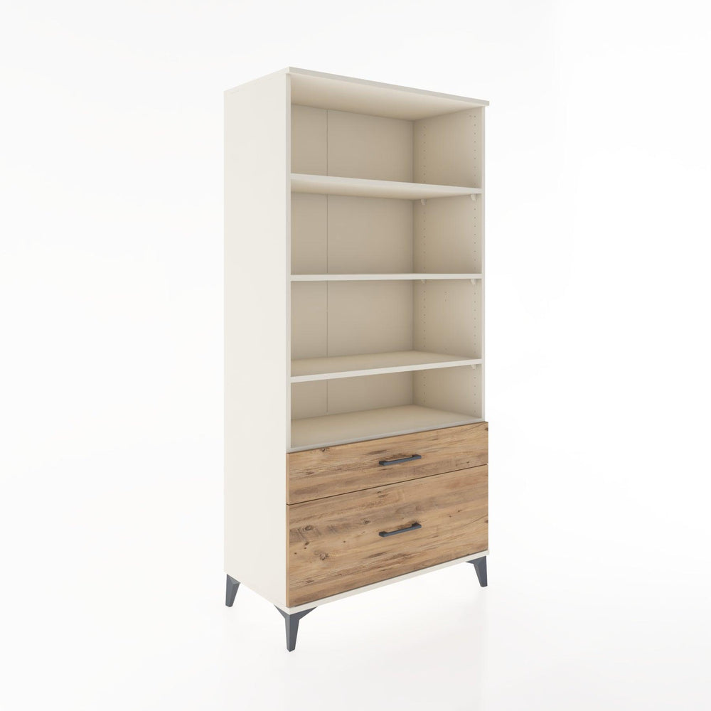 Woodntry Modular Cabinet Moonstone 88x44x170 cm with Drawers and Shelves CR43-1