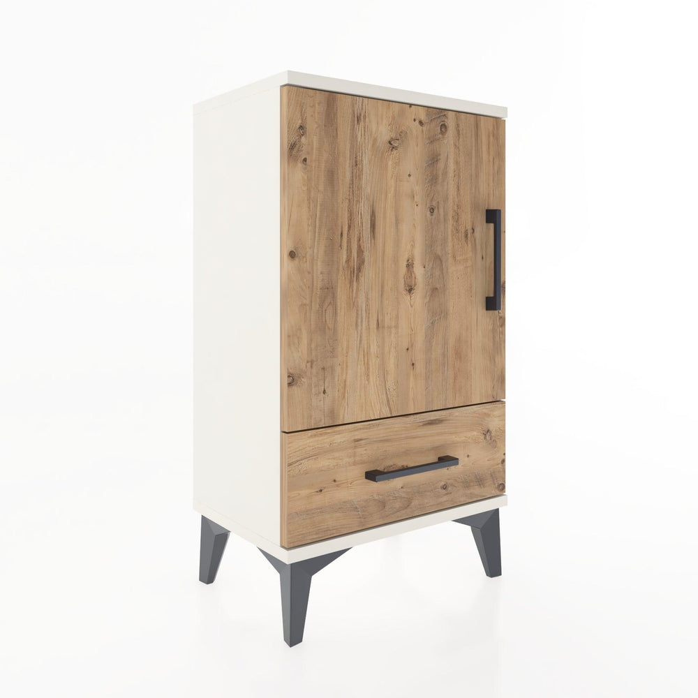 Woodntry Modüler Komodin Çekmece ve Kapaklı V3 44x30x68 cm Aytaşı - Woodntry