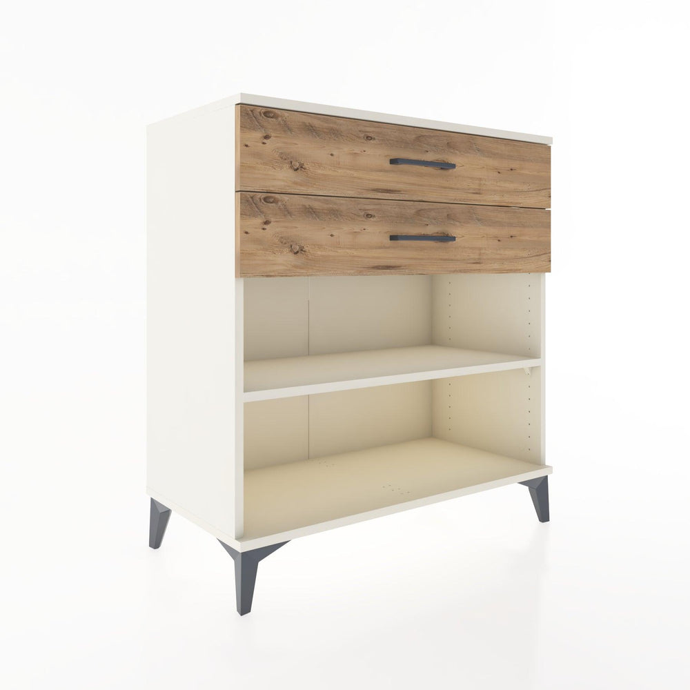 Woodntry Modüler Şifonyer Aytaşı 88x44x84 cm Çekmeceli ve Raflı CR14-1