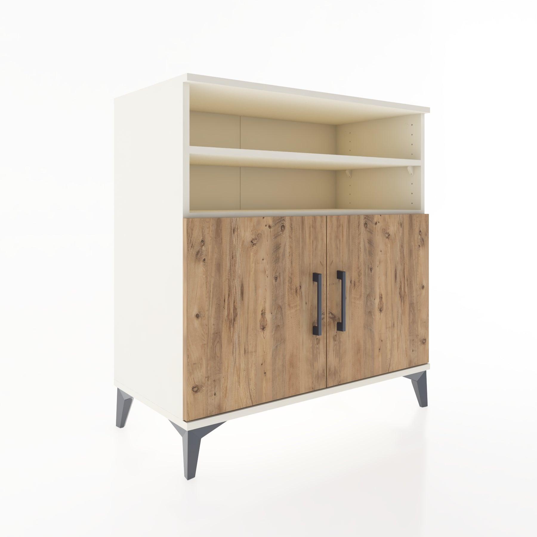 Woodntry Modular Dresser Moonstone 88x44x84 cm with Cover and Shelf KR37-1