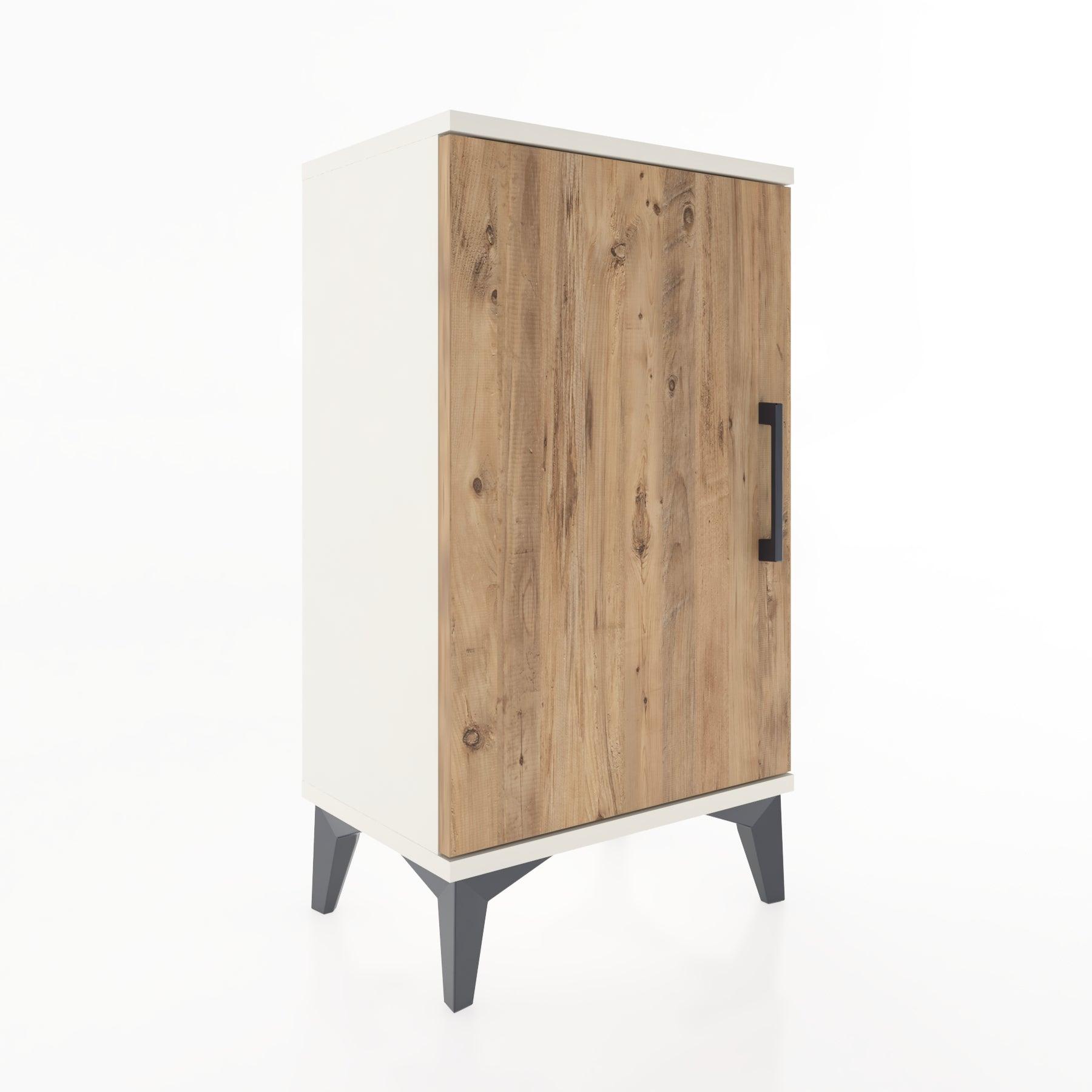 Woodntry Modüler Komodin Tek Kapaklı 44x30x68 cm Aytaşı - Woodntry