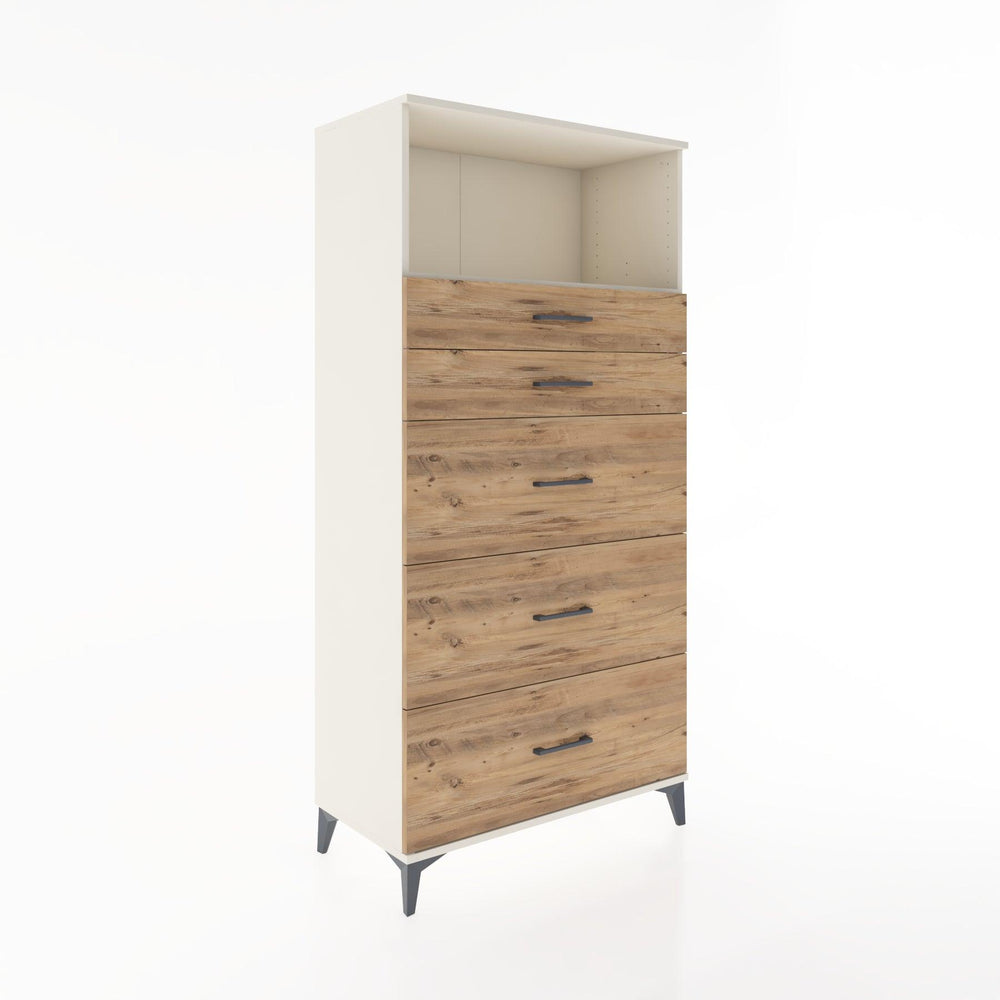 Woodntry Modular Cabinet Moonstone 88x44x170 cm with Drawers and Shelves CR50-1