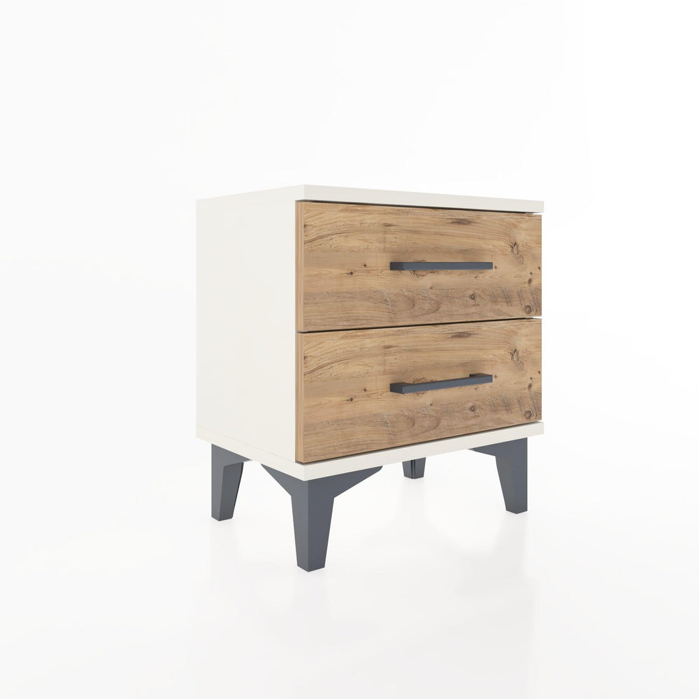 Woodntry Modüler Komodin İki Çekmeceli 44x30x36 cm Aytaşı - Woodntry