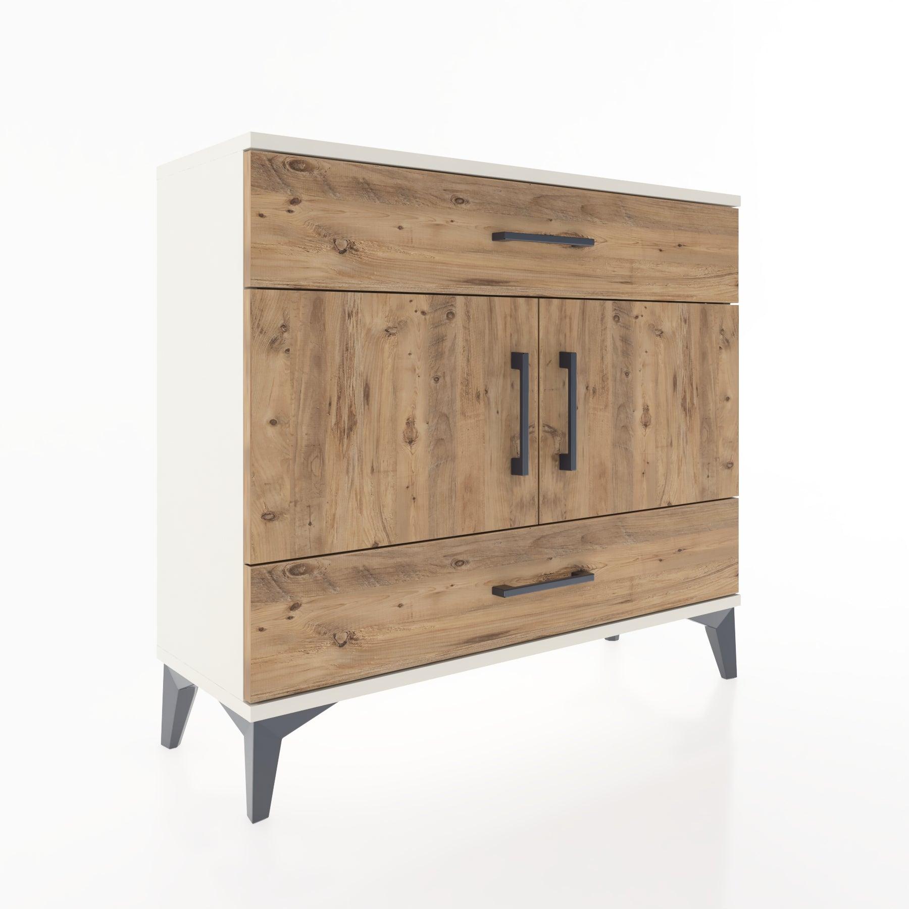 Woodntry Modüler Şifonyer Çekmece ve Kapaklı T2 88x30x94 cm Aytaşı - Woodntry