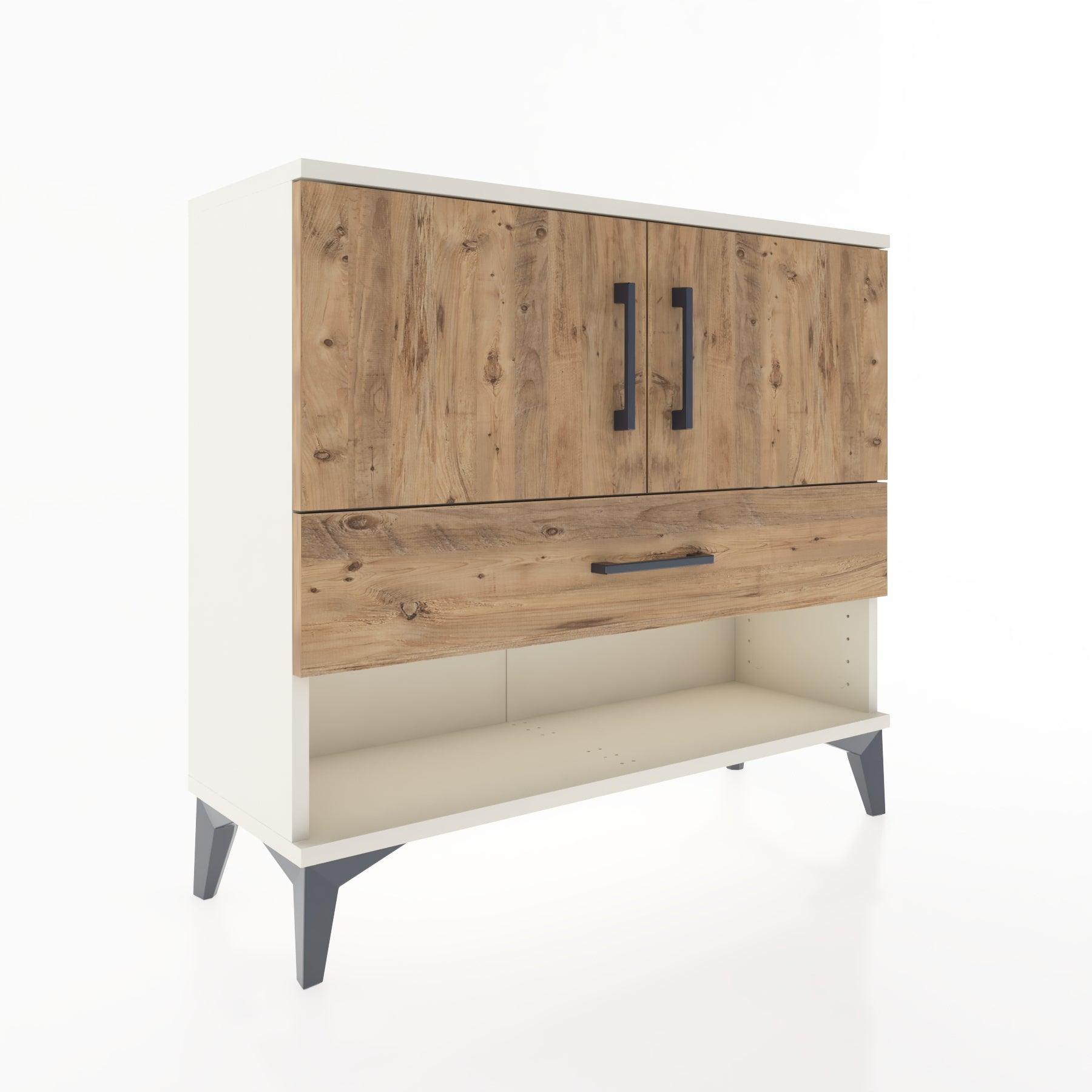 Woodntry Modüler Şifonyer Kapak ve Çekmeceli V4 88x30x68 cm Aytaşı - Woodntry