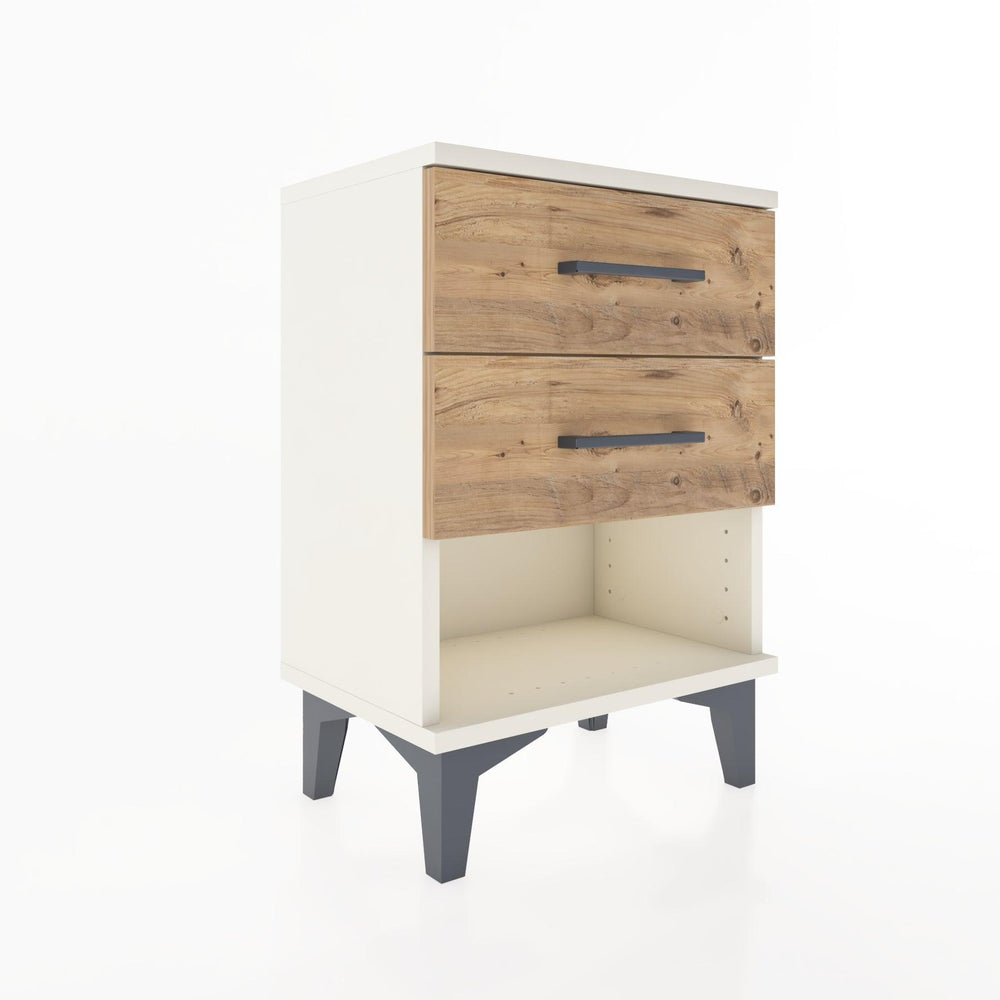 Woodntry Modüler Komodin İki Çekmece ve Raf 44x30x52 cm Aytaşı - Woodntry