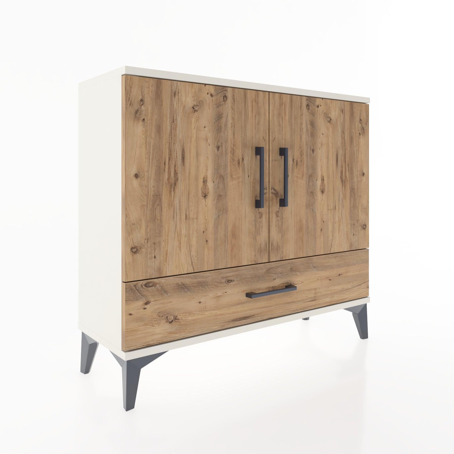 Woodntry Modüler Şifonyer Kapak ve Çekmeceli V1 88x30x68 cm Aytaşı - Woodntry