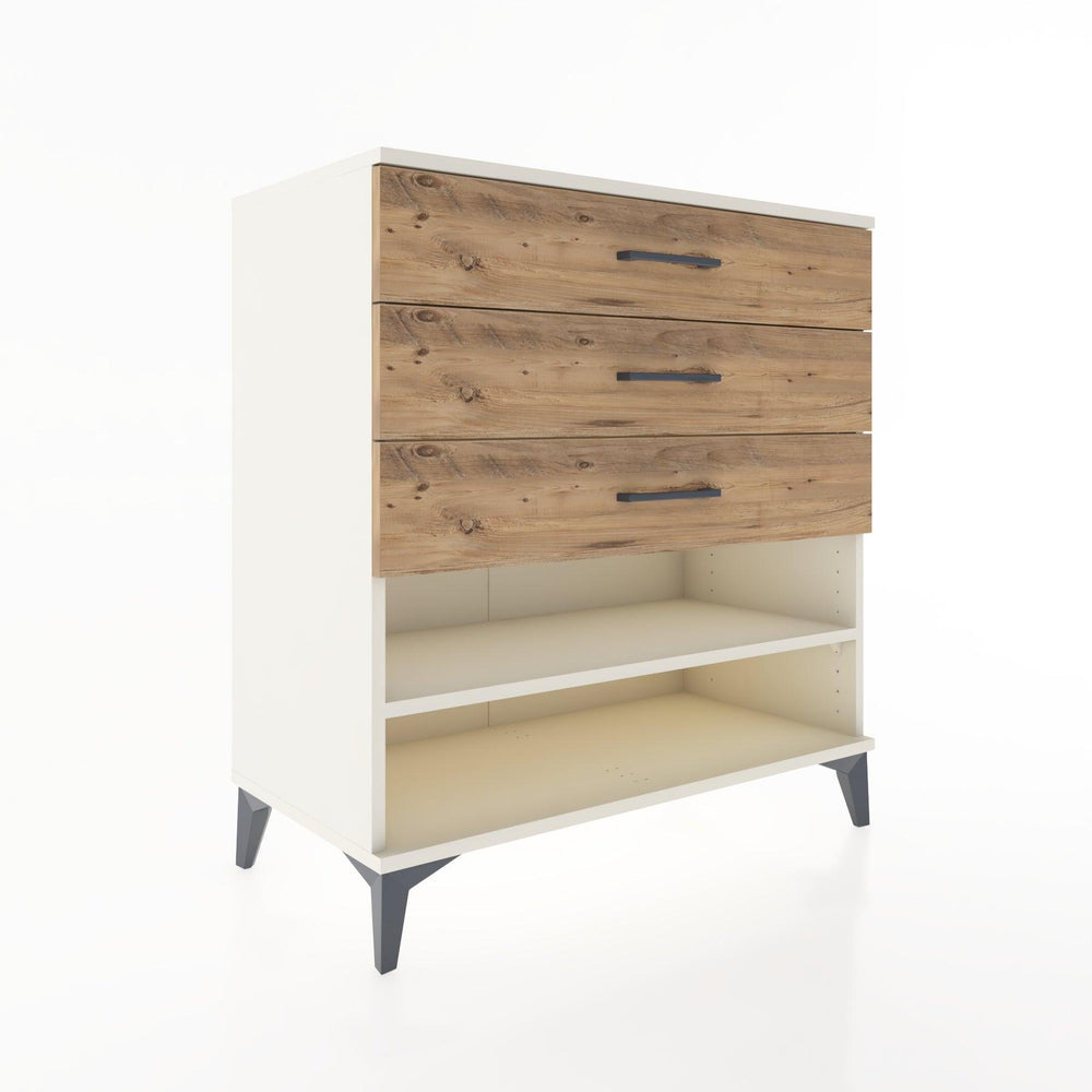 Woodntry Modular Dresser Moonstone 88x44x84 cm with Drawers and Shelves CR12-1