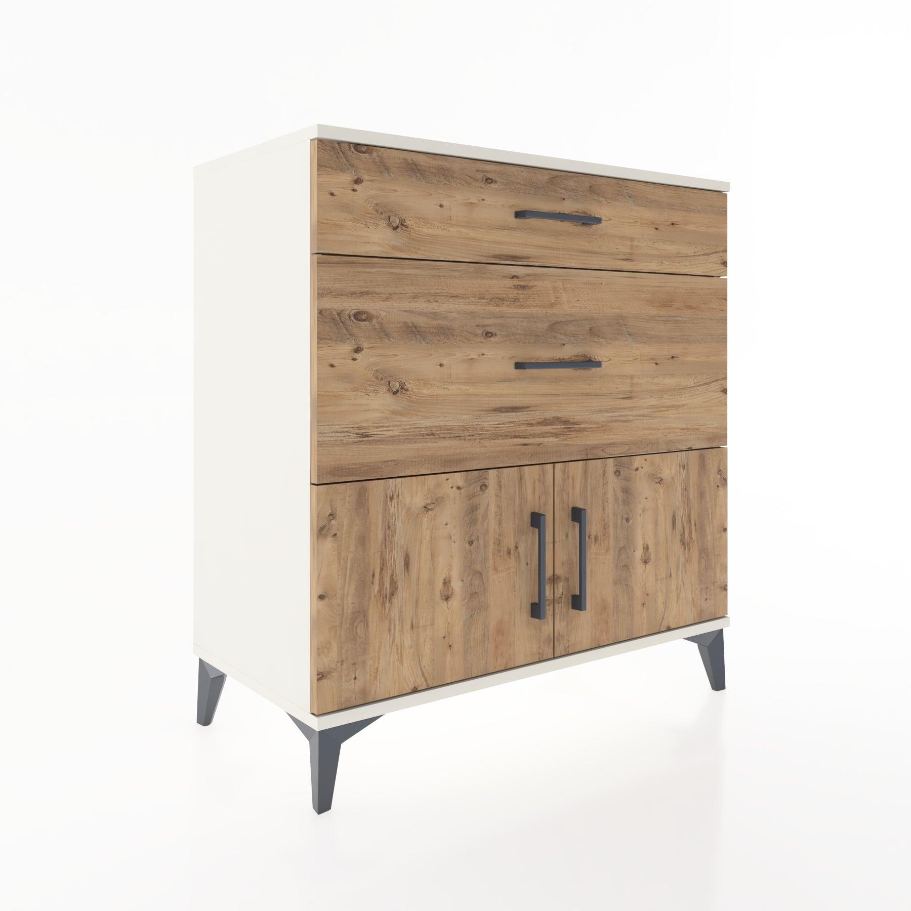 Woodntry Modular Dresser Moonstone 88x44x84 cm with Cover and Drawer KC116-1
