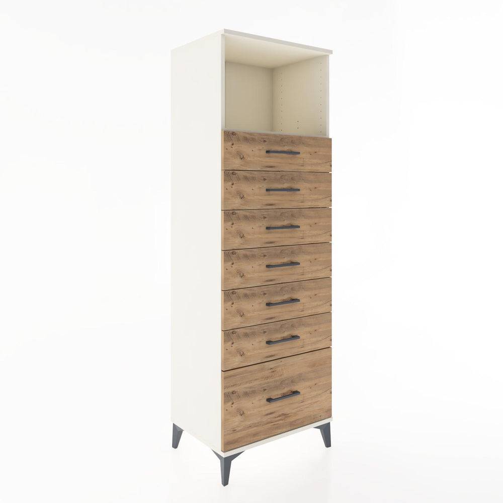 Woodntry Modular Cabinet Moonstone 60x44x170 cm with Drawers and Shelves CR38-1
