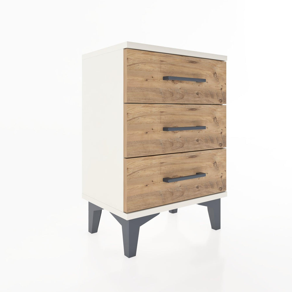 Woodntry Modüler Komodin Üç Çekmeceli 44x30x52 cm Aytaşı - Woodntry