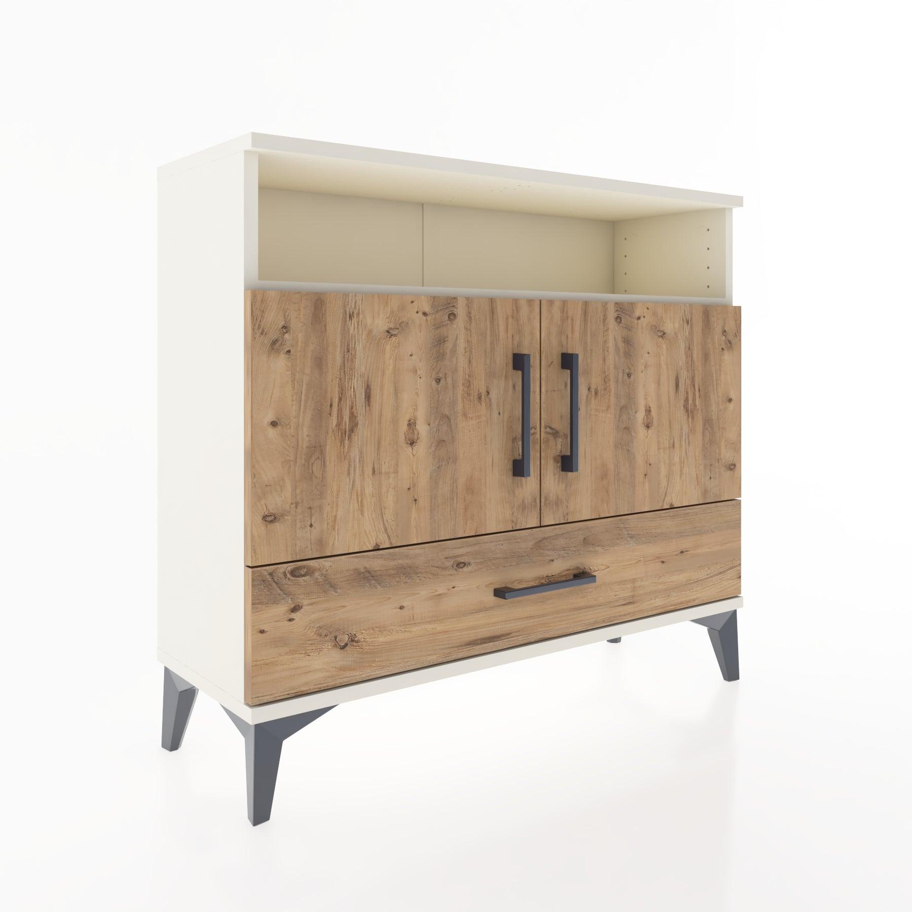 Woodntry Modüler Şifonyer Raf Kapak Çekmeceli 88x30x68 cm Aytaşı - Woodntry
