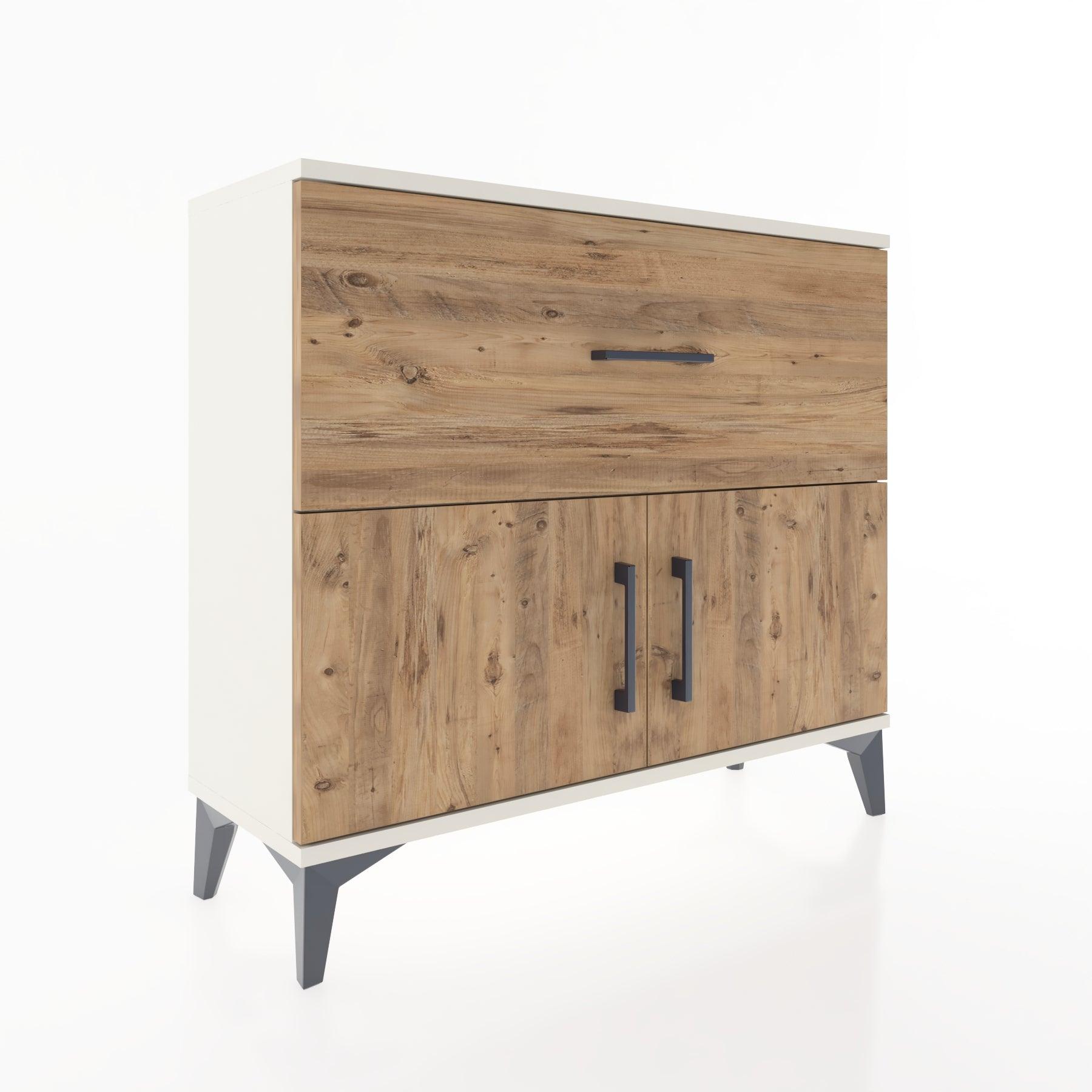 Woodntry Modüler Şifonyer Çekmece ve Kapaklı V2 88x30x68 cm Aytaşı - Woodntry