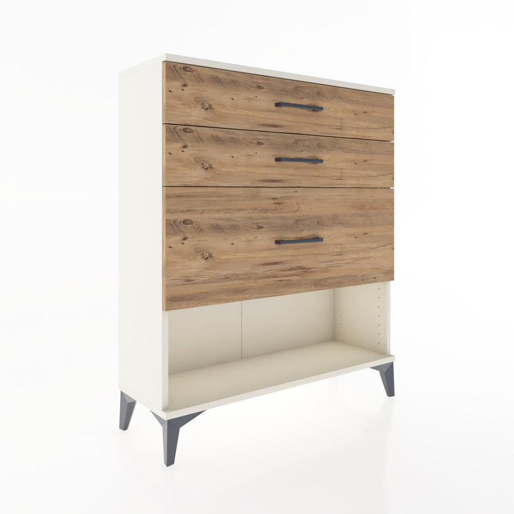 Woodntry Modular Dresser Moonstone 88x30x94 cm with Drawers and Shelves CR15-1