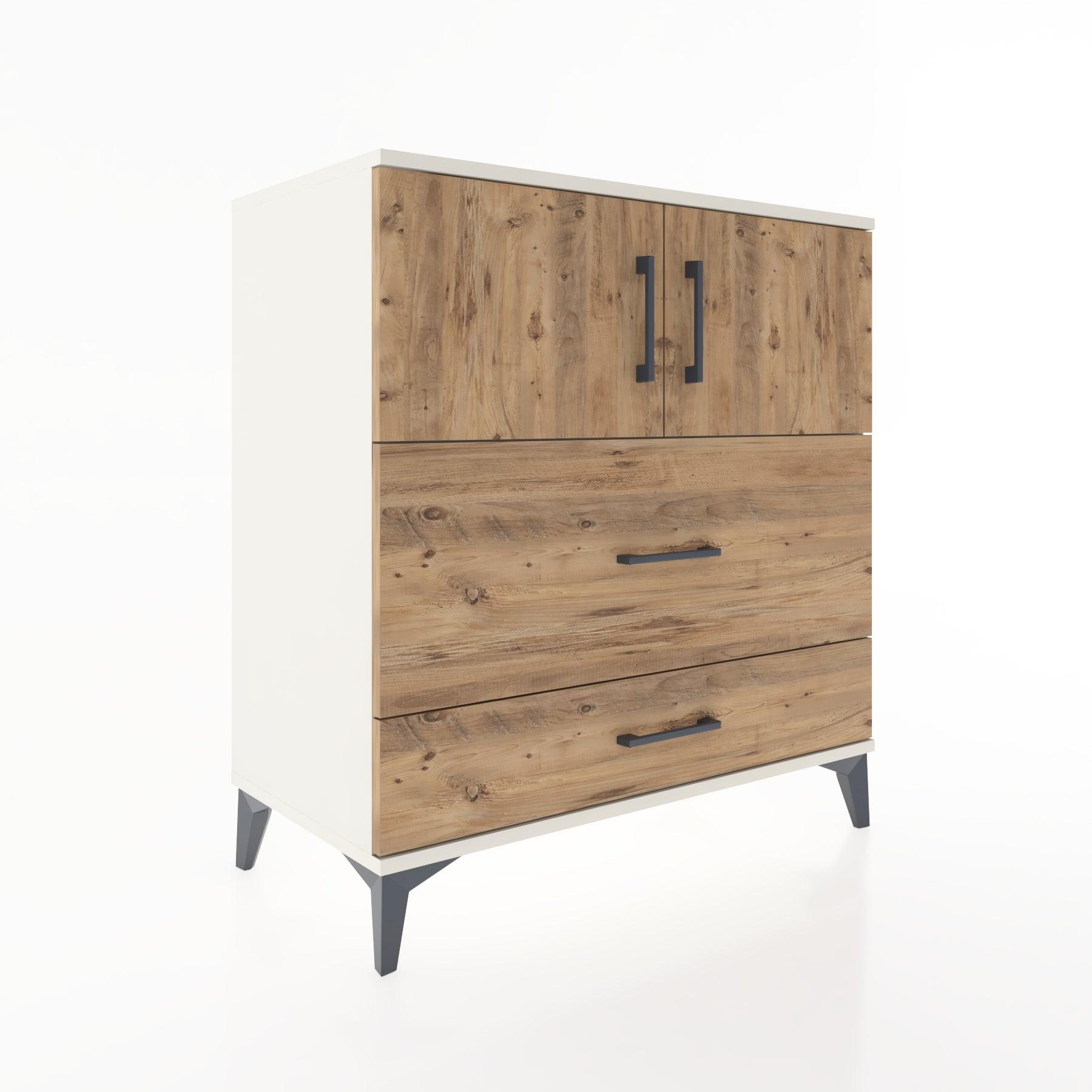 Woodntry Modular Dresser Moonstone 88x44x84 cm with Cover and Drawer KC113-1