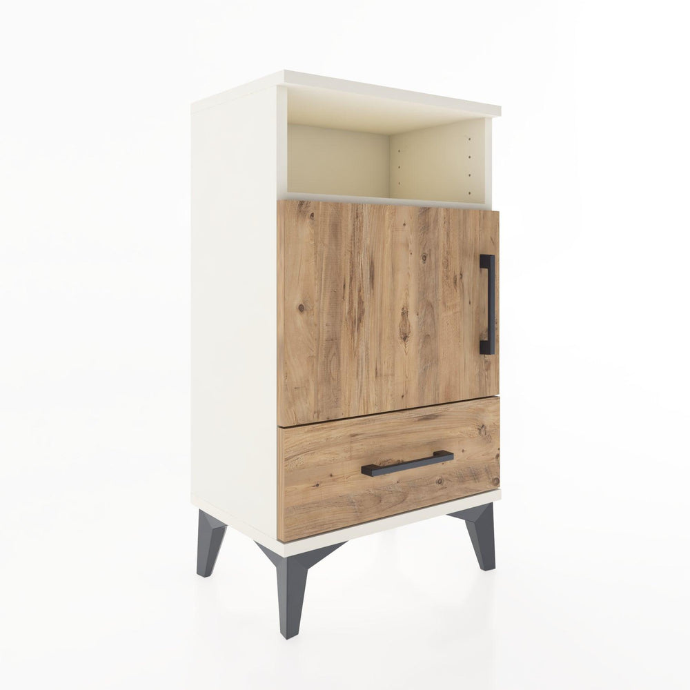 Woodntry Modüler Komodin Raf Kapak Çekmeceli 44x30x68 cm Aytaşı - Woodntry