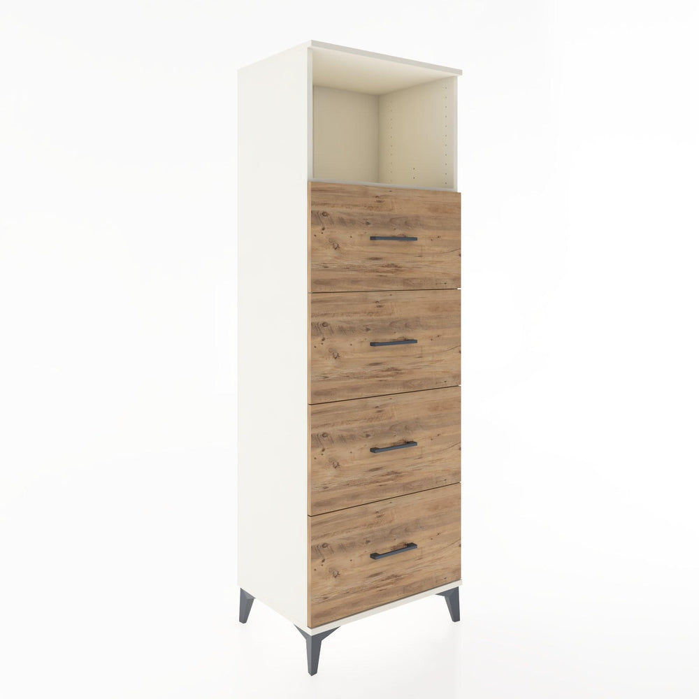 Woodntry Modular Cabinet Moonstone 60x44x170 cm with Drawers and Shelves CR52-1