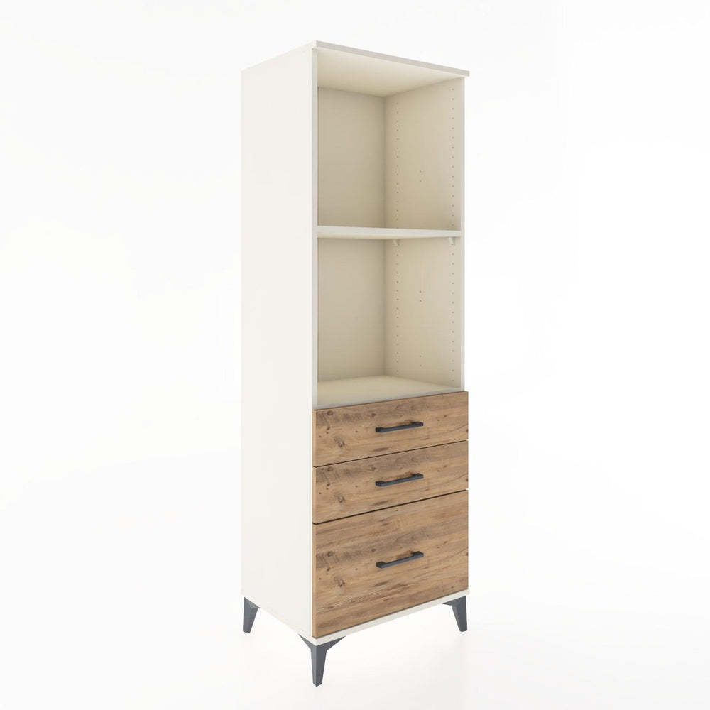 Woodntry Modular Cabinet Moonstone 60x44x170 cm with Drawers and Shelves CR42-1