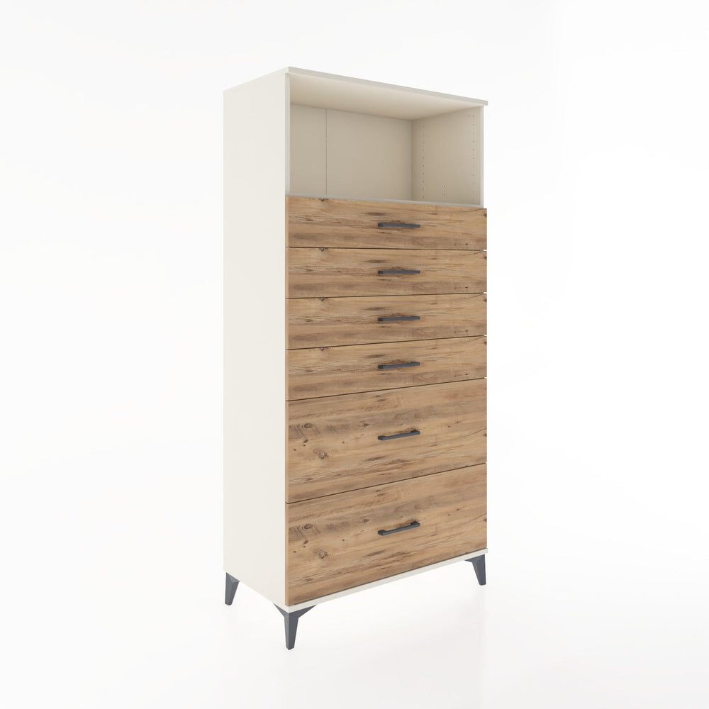 Woodntry Modular Cabinet Moonstone 88x44x170 cm with Drawers and Shelves CR45-1