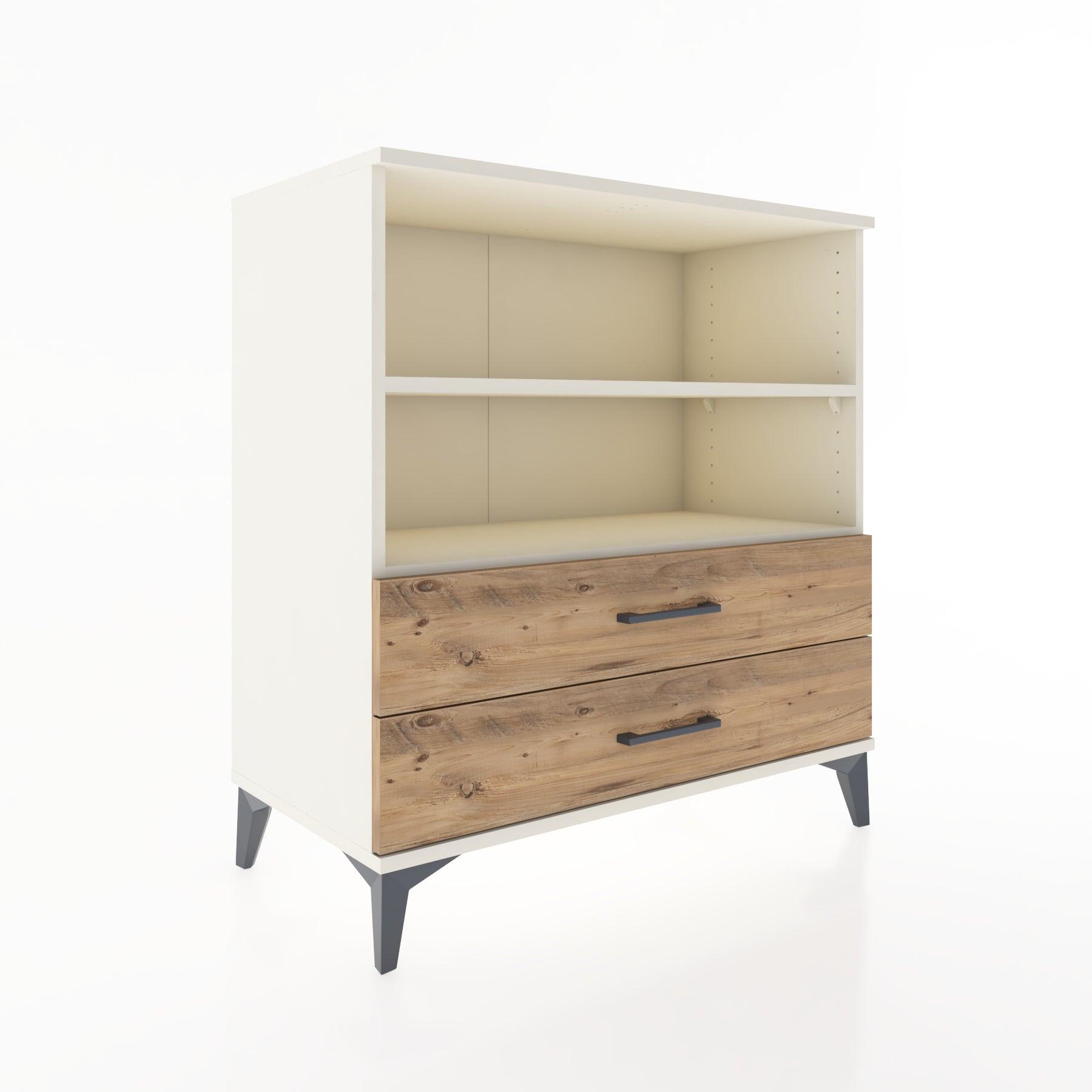 Woodntry Modüler Şifonyer Aytaşı 88x44x84 cm Çekmeceli ve Raflı CR16-1
