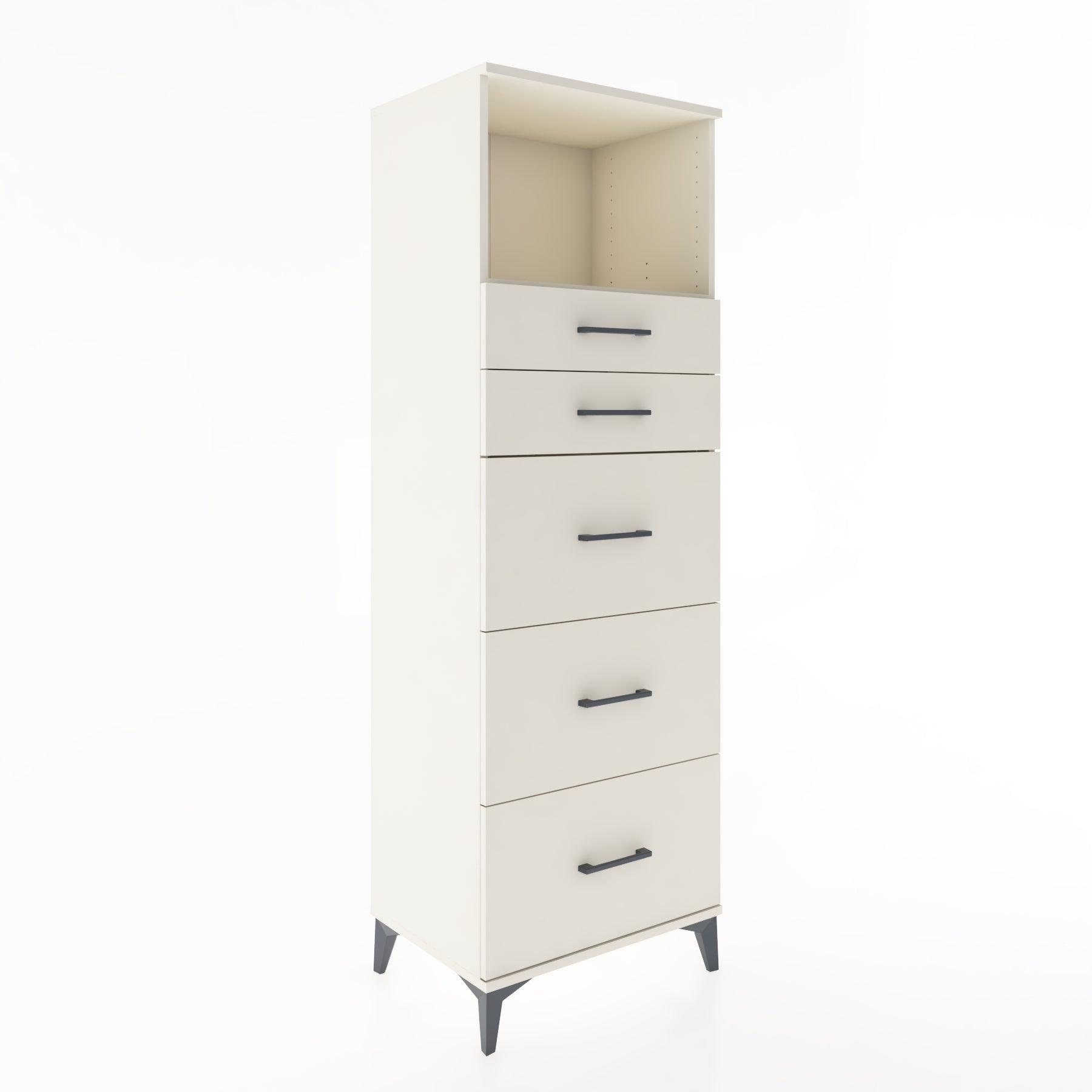 Woodntry Modüler Dolap Aytaşı 60x44x170 cm Çekmeceli ve Raflı CR49-1