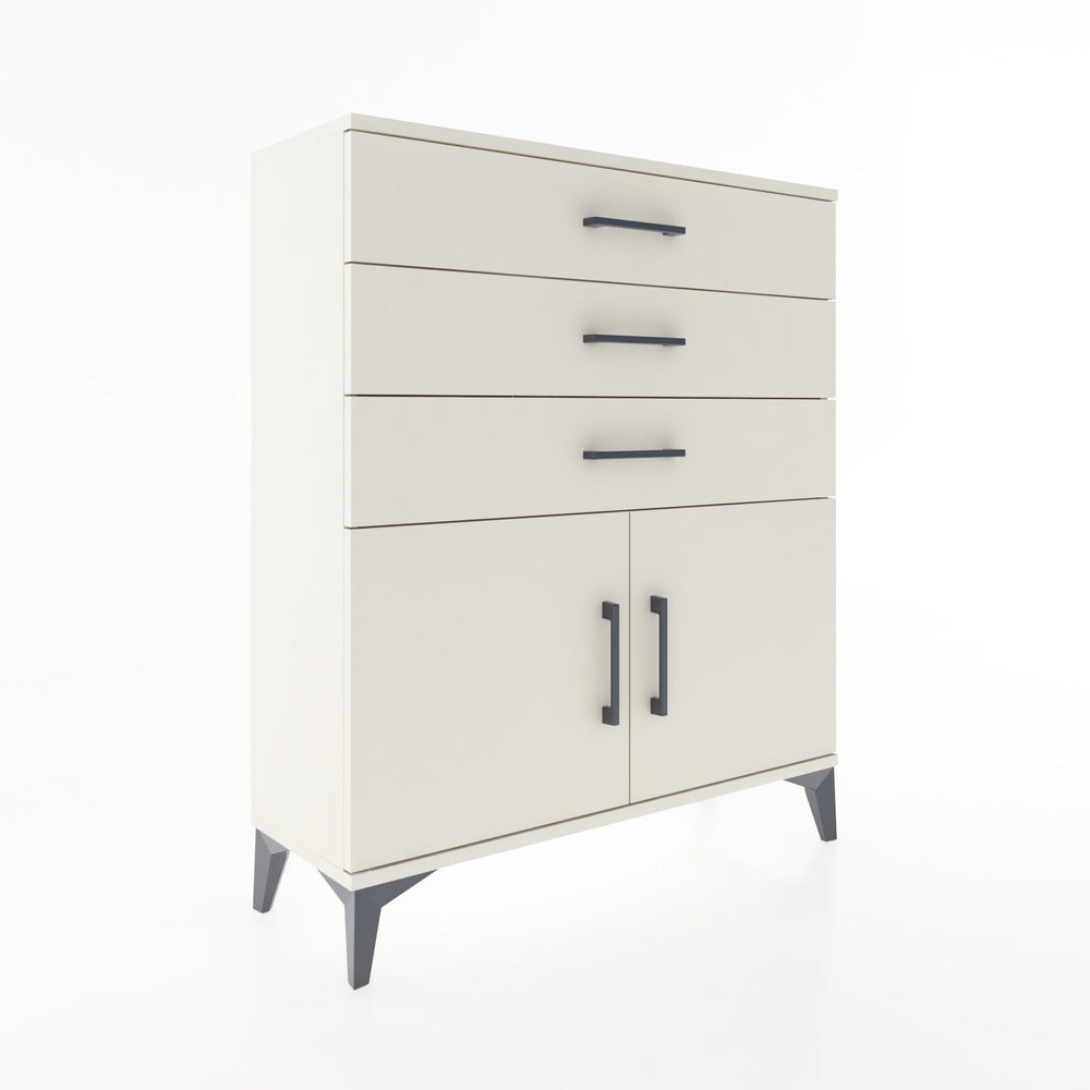 Woodntry Modüler Şifonyer Aytaşı 88x30x94 cm Kapaklı ve Çekmeceli KC8-1