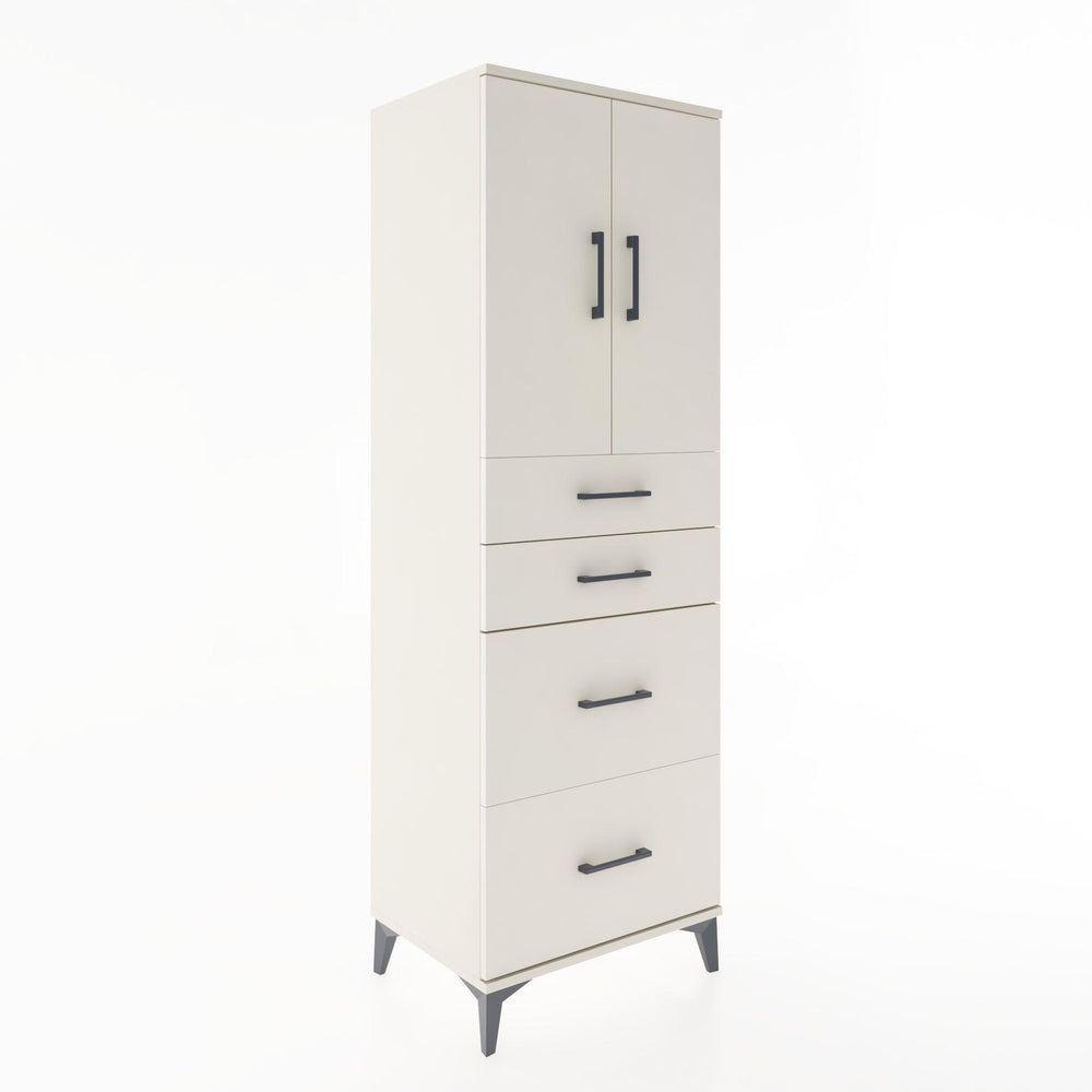 Woodntry Modular Cabinet Moonstone 60x44x170 cm with Doors and Drawers KC19-1